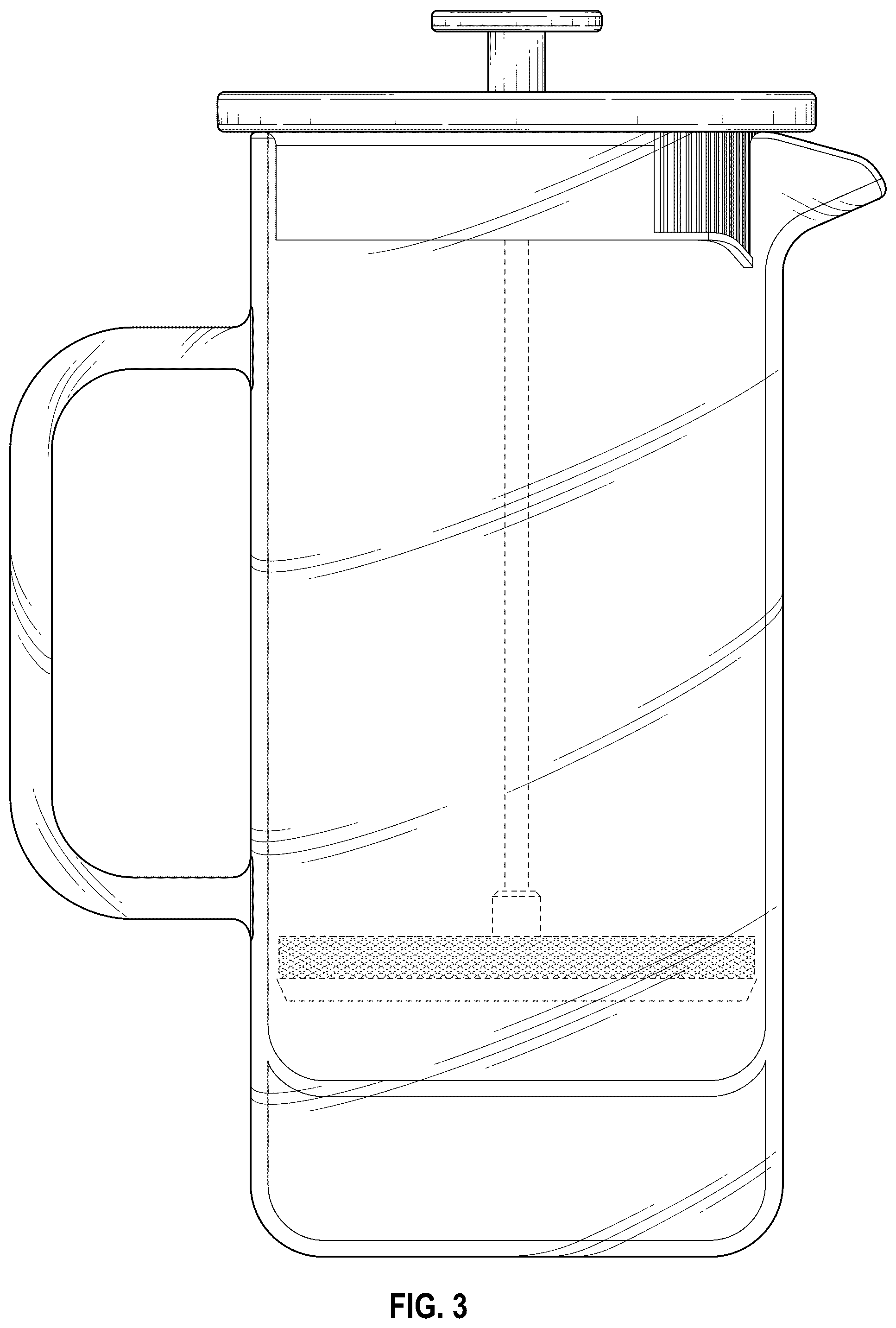 Patent USD1077559 Figure 3 – French press