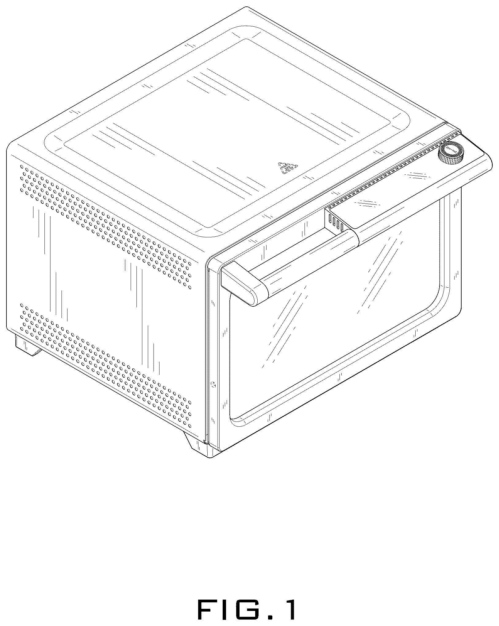 Patent USD1077560 Figure 1 – Electric oven