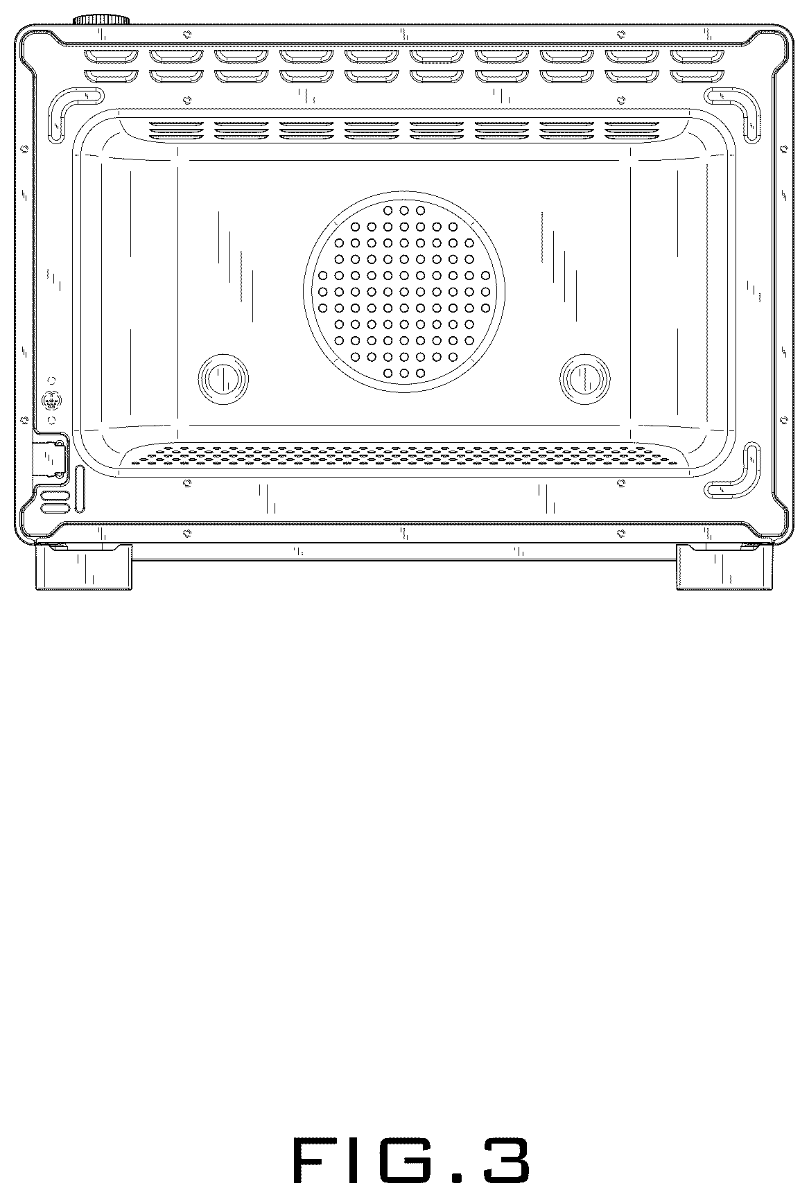Patent USD1077560 Figure 3 – Electric oven