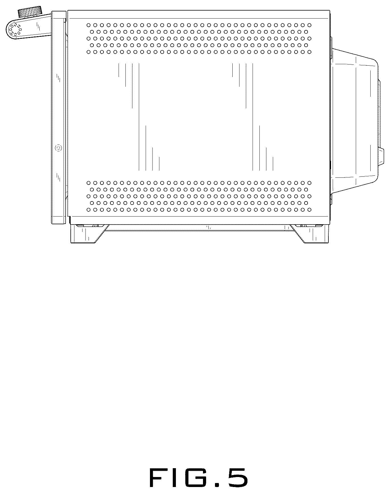 Patent USD1077560 Figure 5 – Electric oven