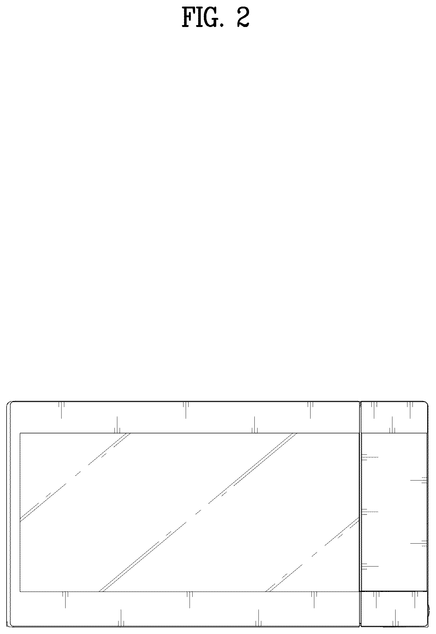 Patent USD1077561 Figure 2 – Microwave oven
