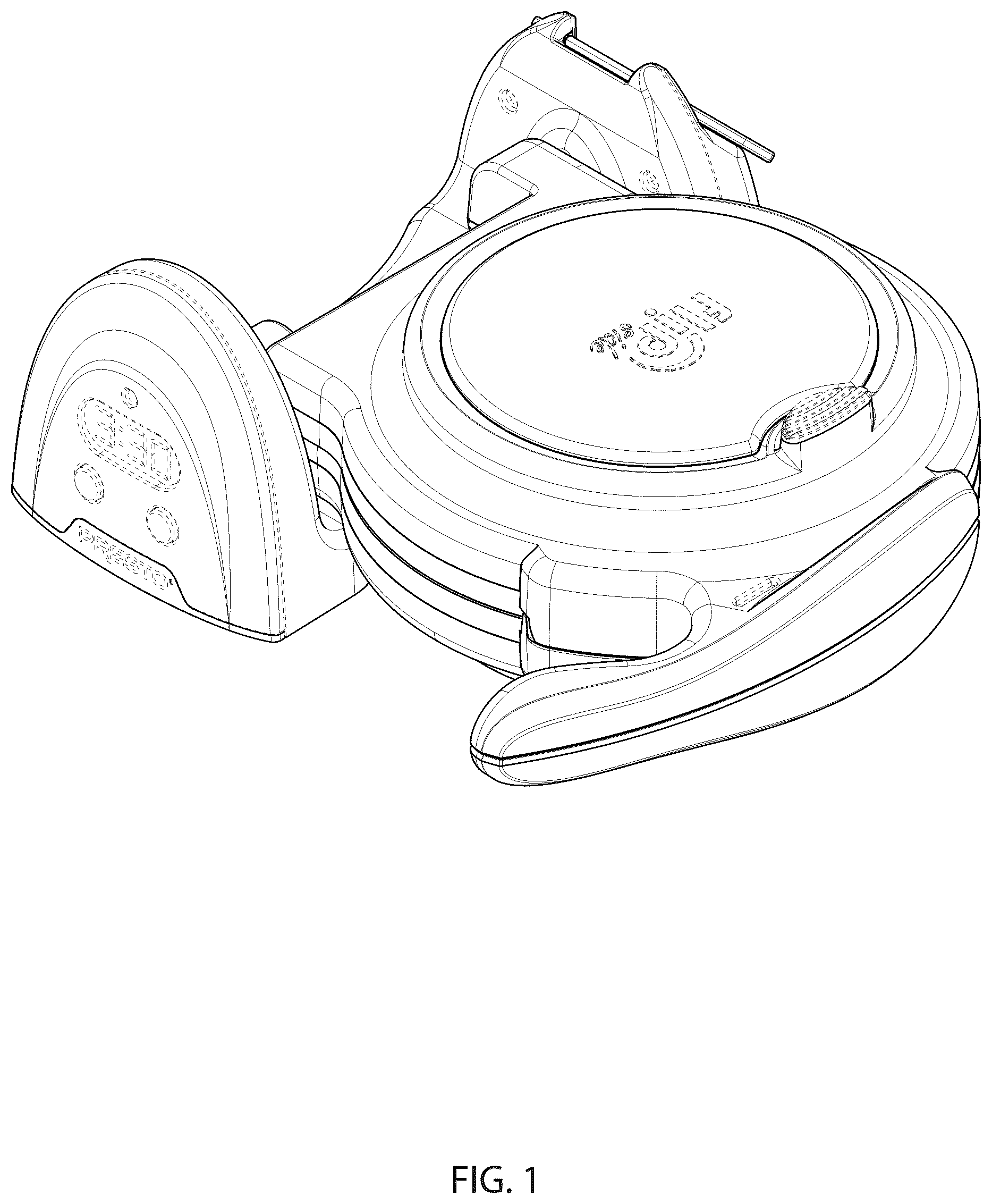 Patent USD1077562 Figure 1 – Flippable waffle maker