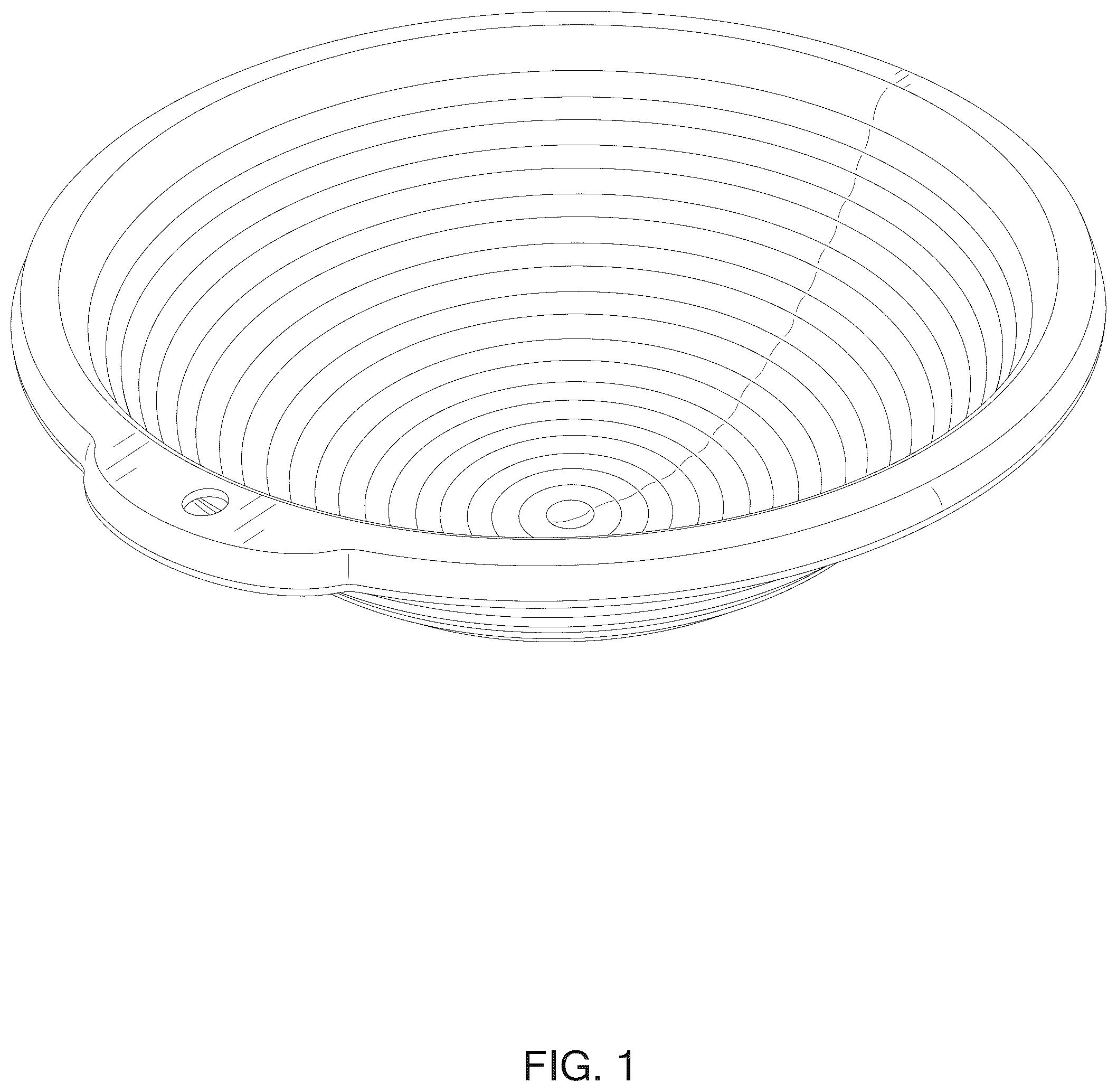 Patent USD1077563 Figure 1 – Bread proofing basket