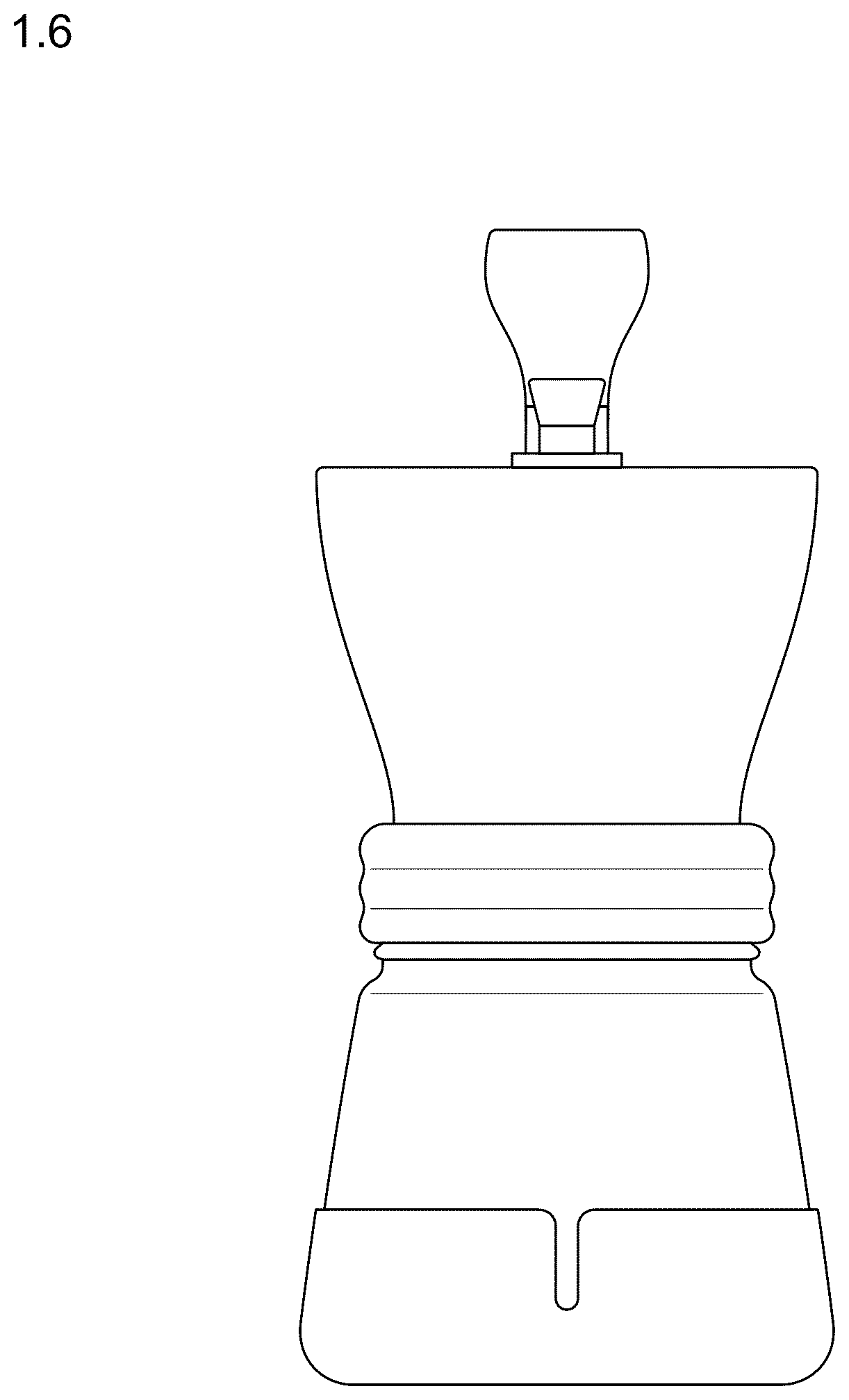 Patent USD1077567 Figure 6 – Coffee grinder