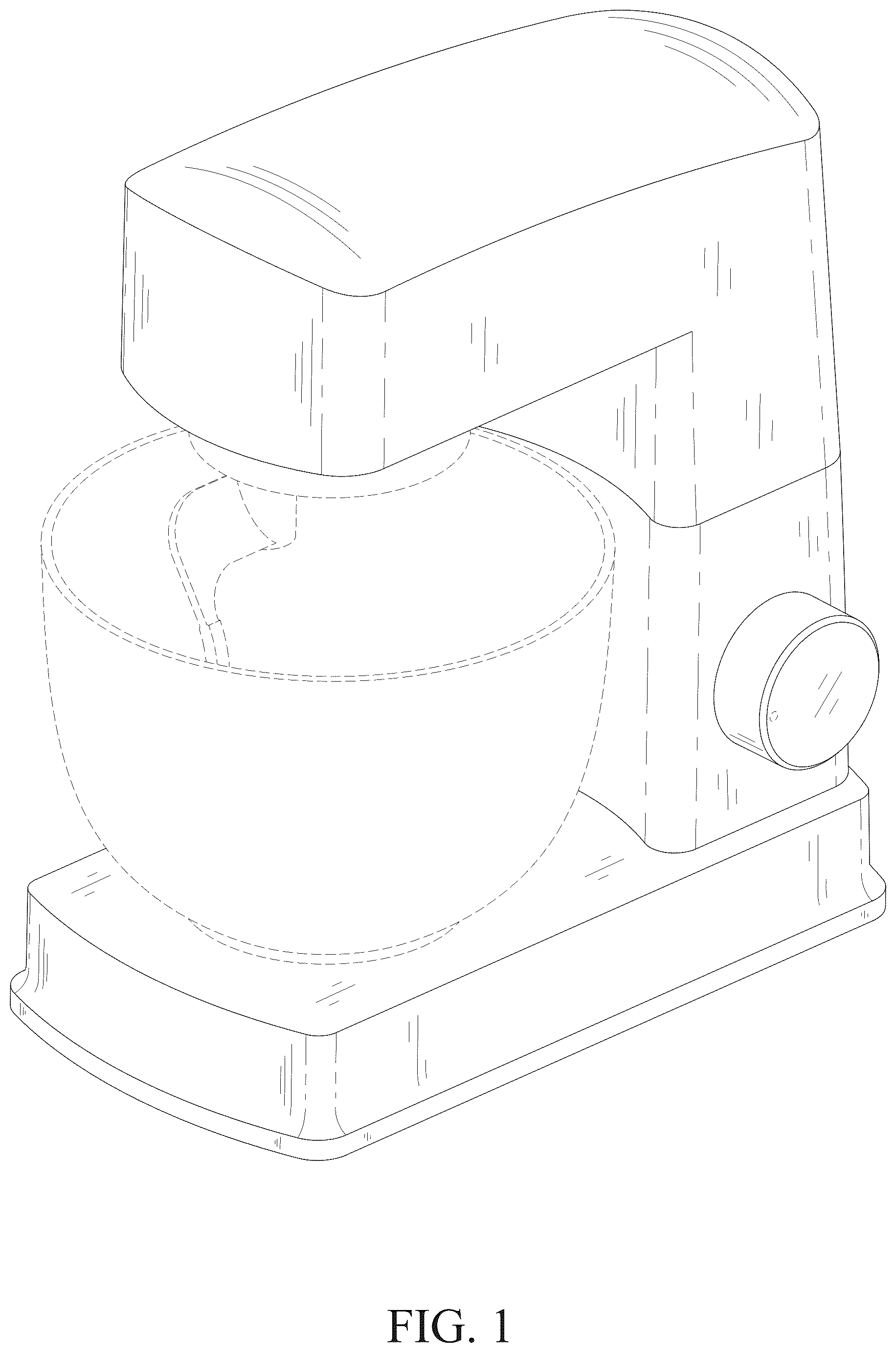 Patent USD1077568 Figure 1 – Electric mixer