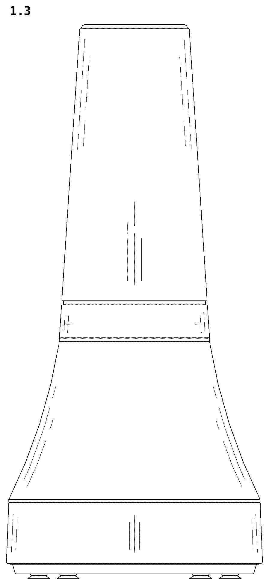 Patent USD1077570 Figure 3 – Blender