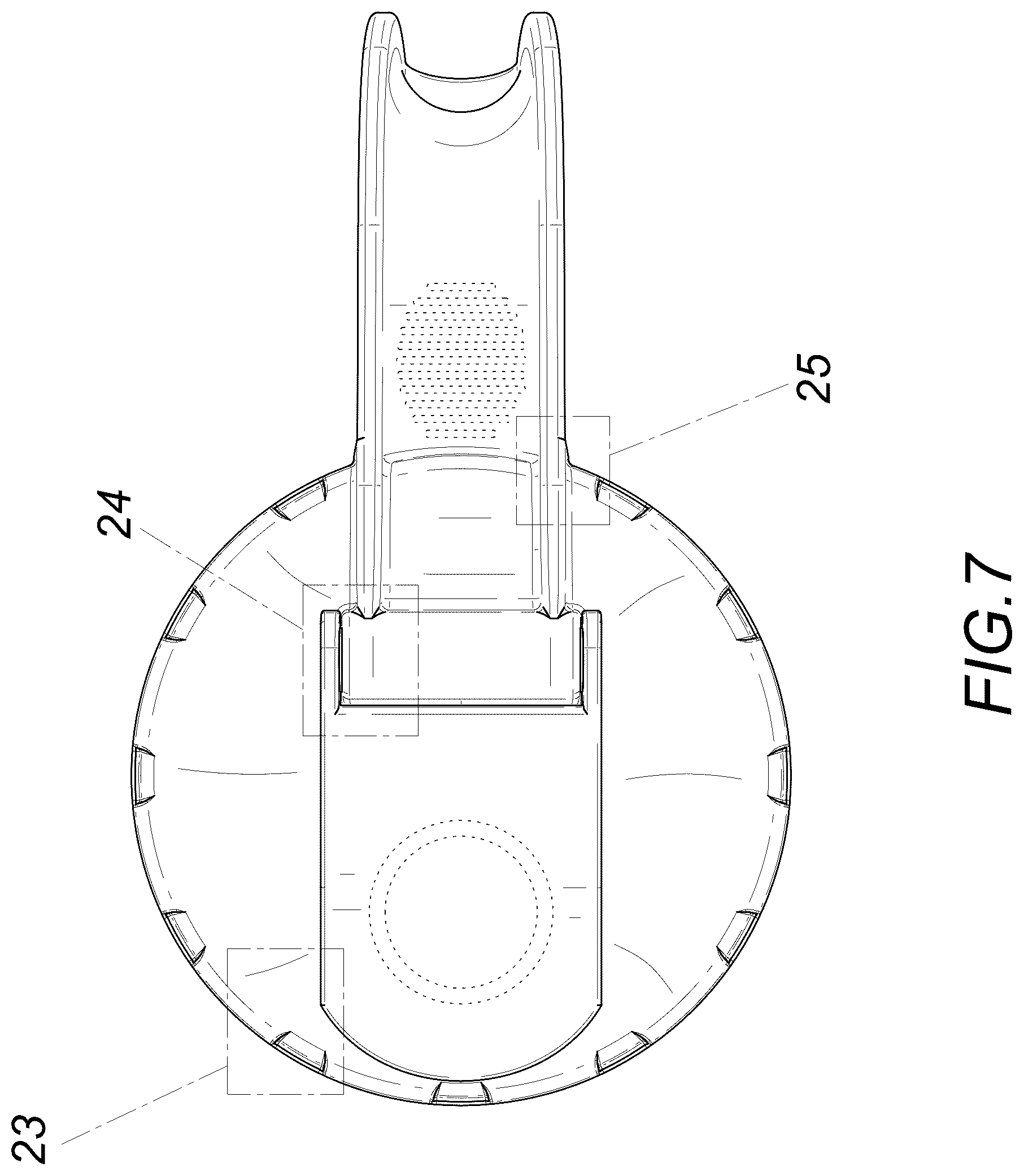 Patent USD1077571 Figure 7 – Cup lid