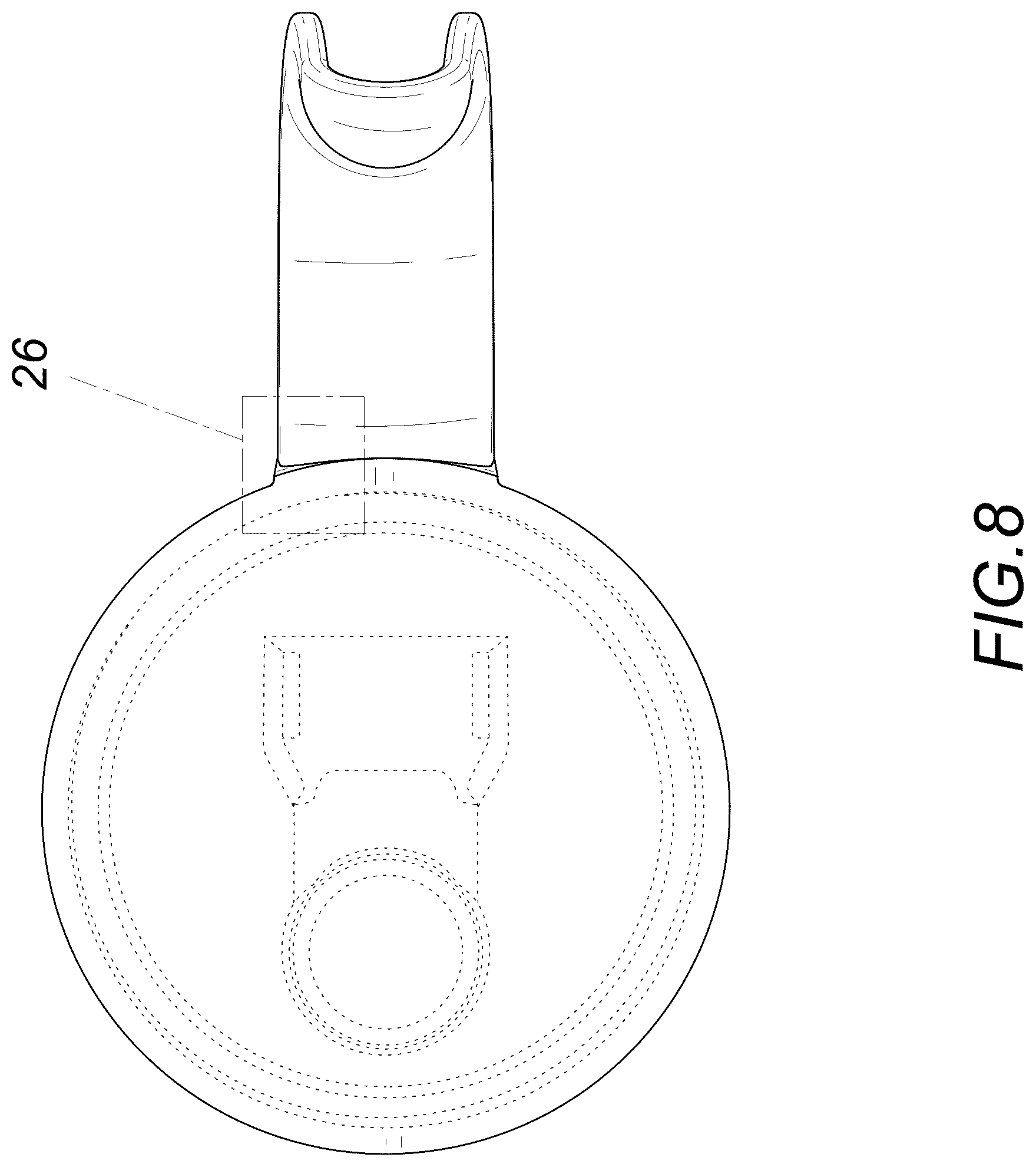 Patent USD1077571 Figure 8 – Cup lid