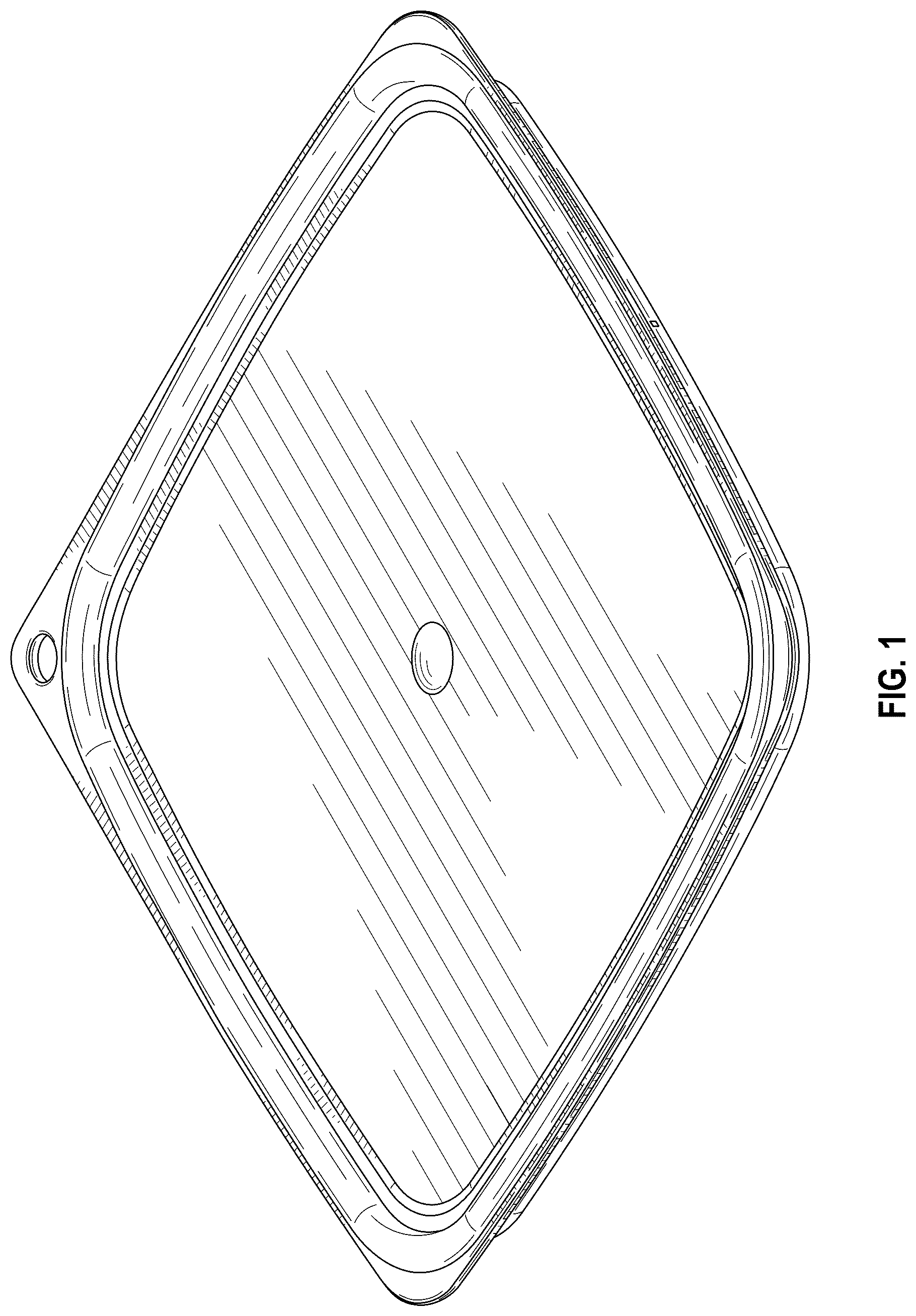 Patent USD1077572 Figure 1 – Food container cover with seal