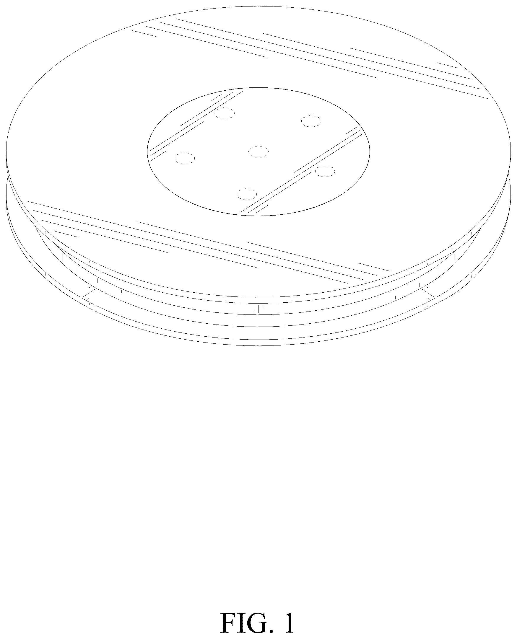 Patent USD1077574 Figure 1 – Turntable