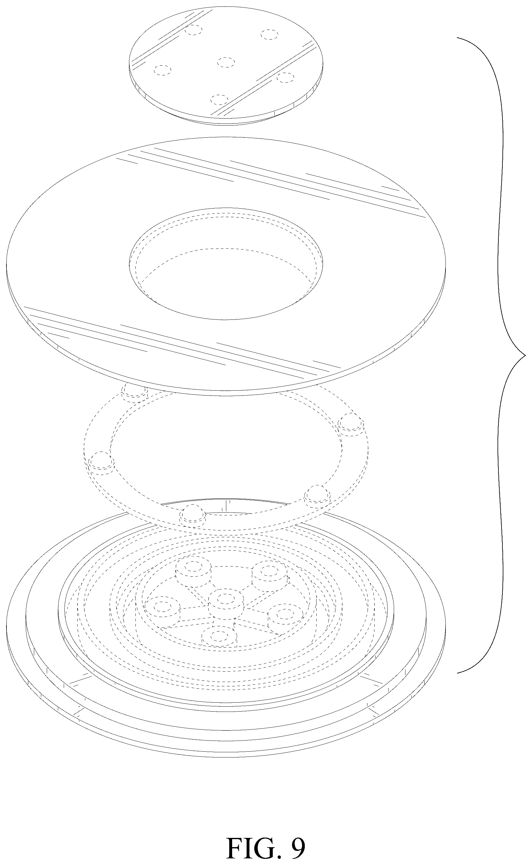 Patent USD1077574 Figure 9 – Turntable