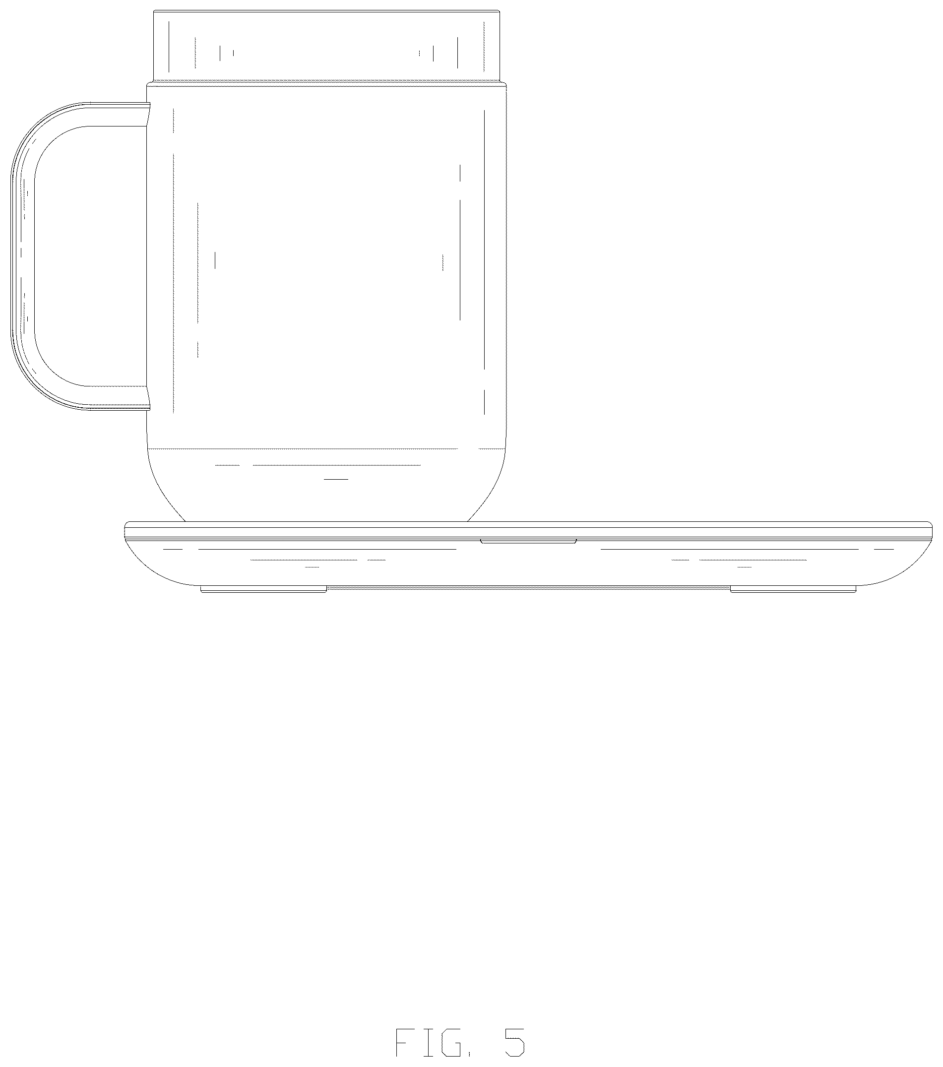 Patent USD1077576 Figure 5 – Cup with base