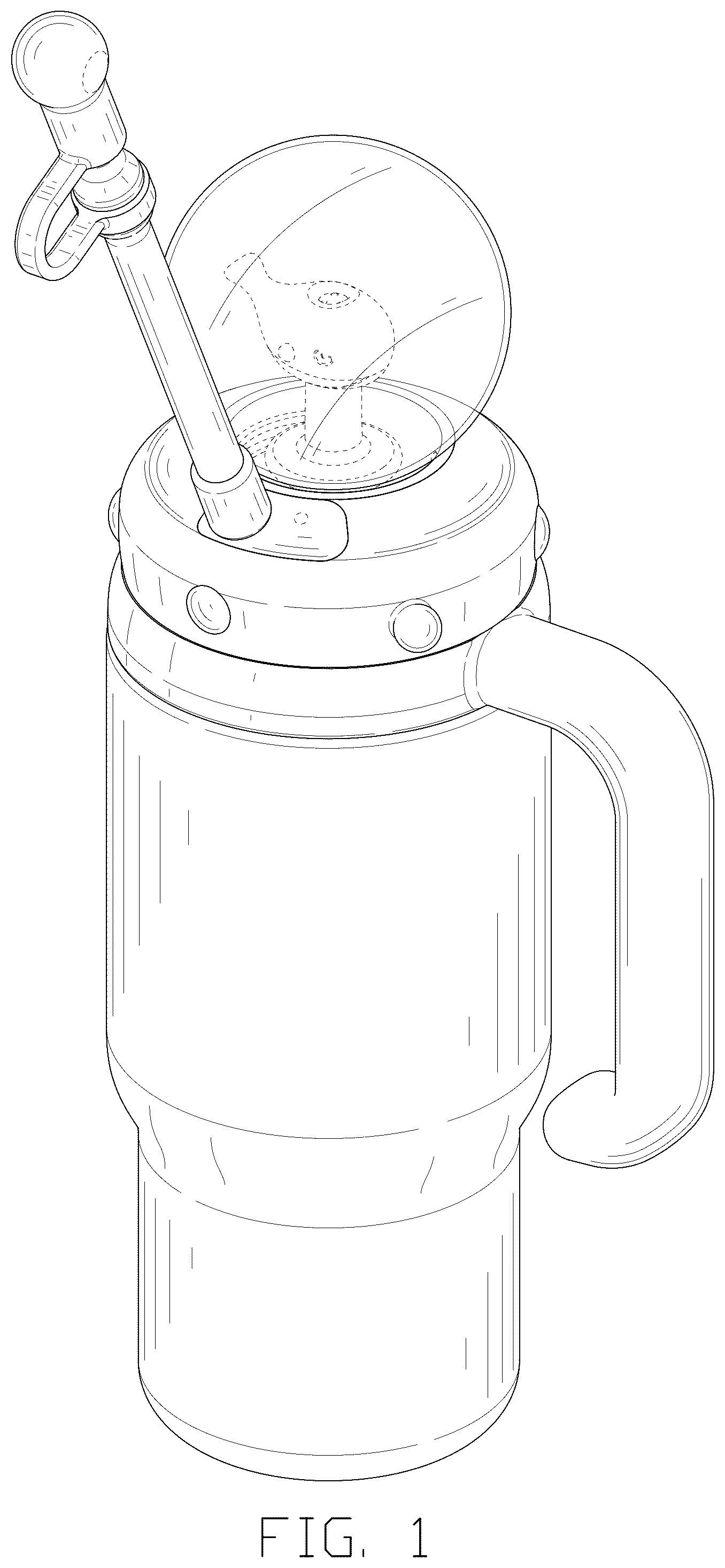 Patent USD1077579 Figure 1 – Drinking cup