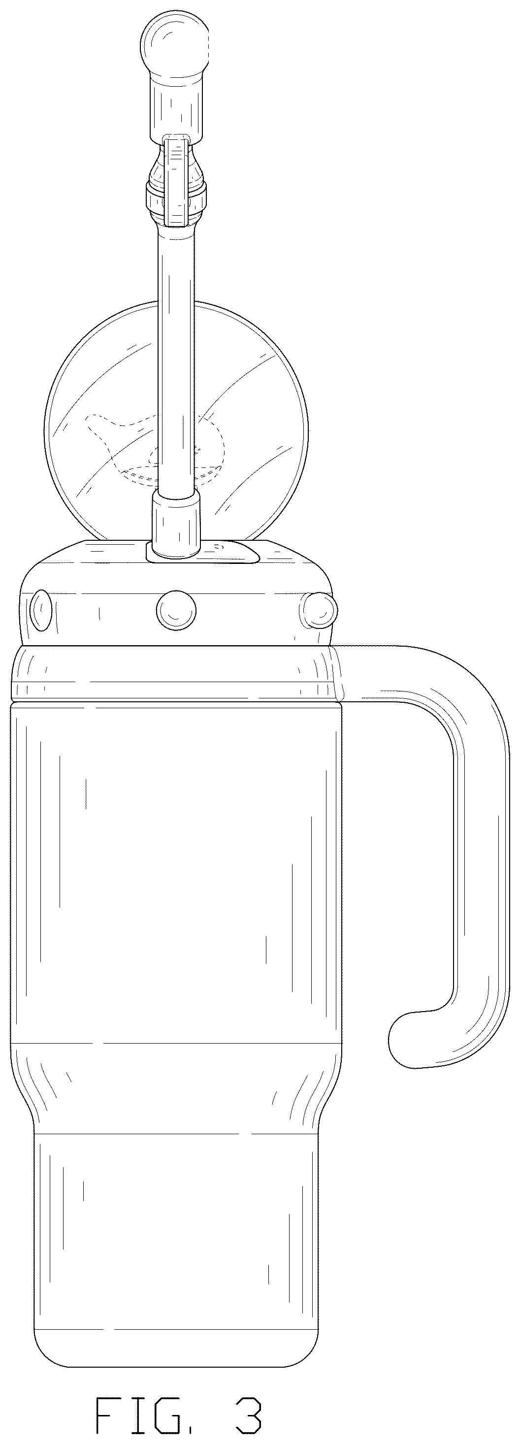 Patent USD1077579 Figure 3 – Drinking cup