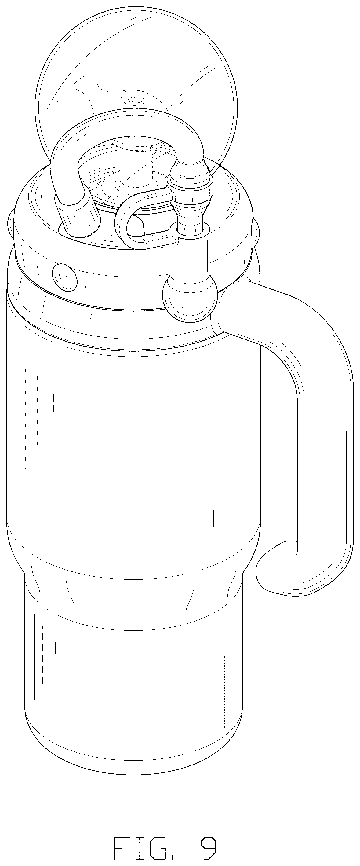 Patent USD1077579 Figure 9 – Drinking cup