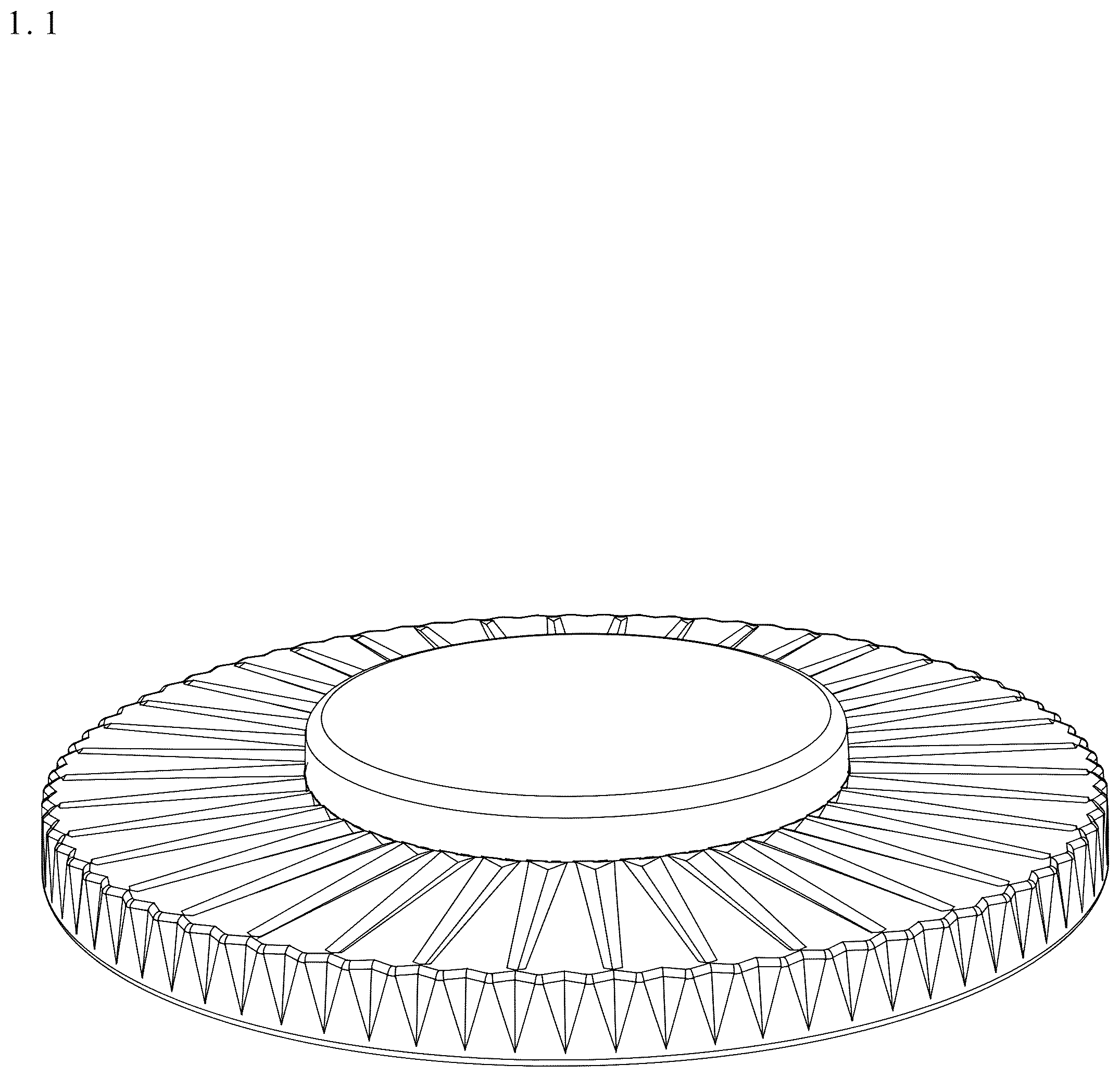 Patent USD1077581 — Plate — Figure 1