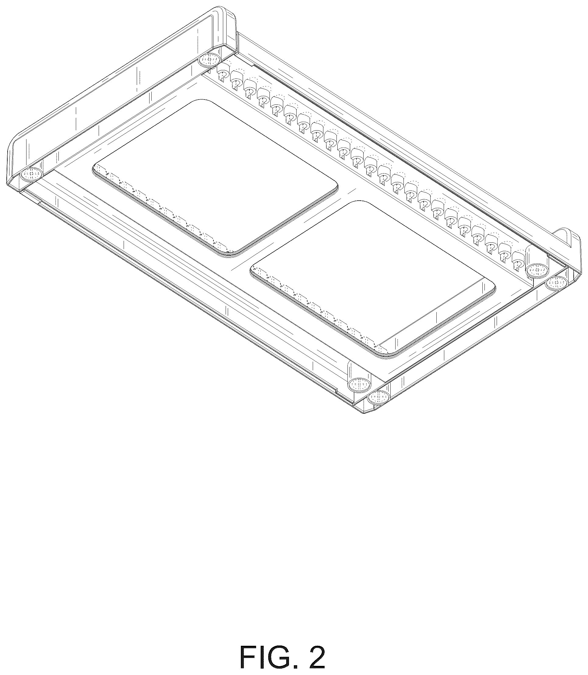 Patent USD1077584 Figure 2 – Pan lid rack