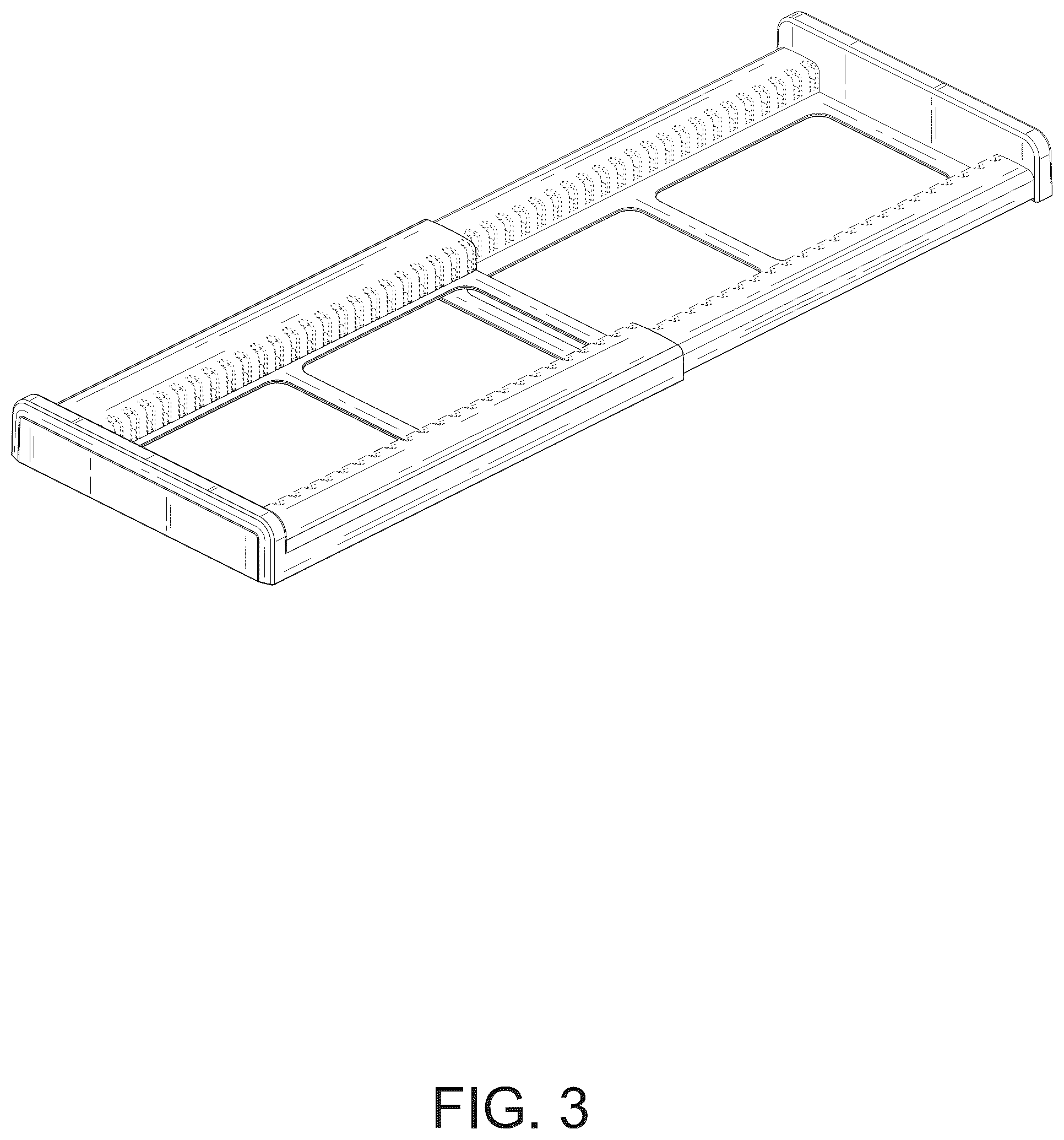 Patent USD1077584 Figure 3 – Pan lid rack