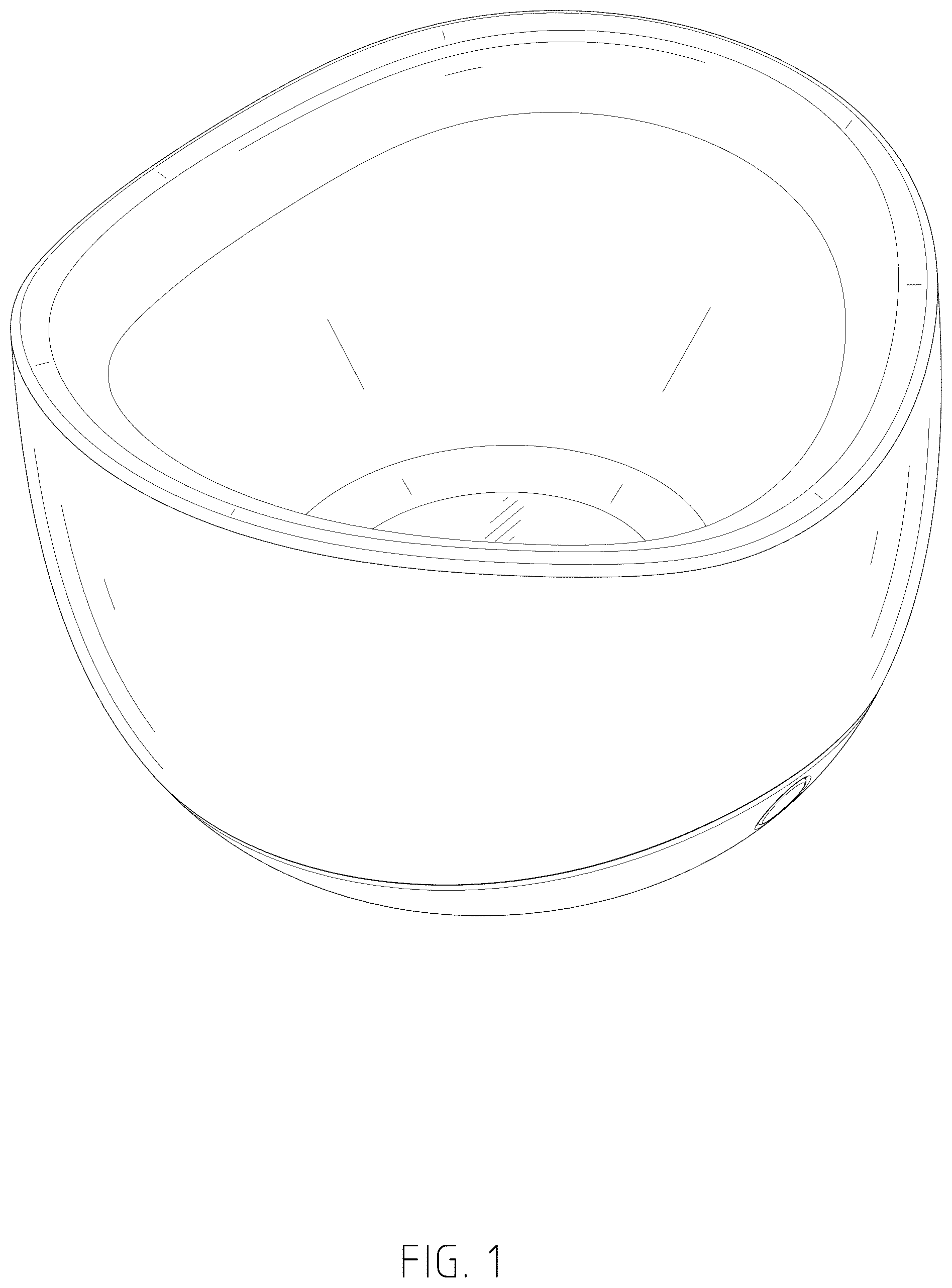Patent USD1077585 Figure 1 – Wine glass chiller