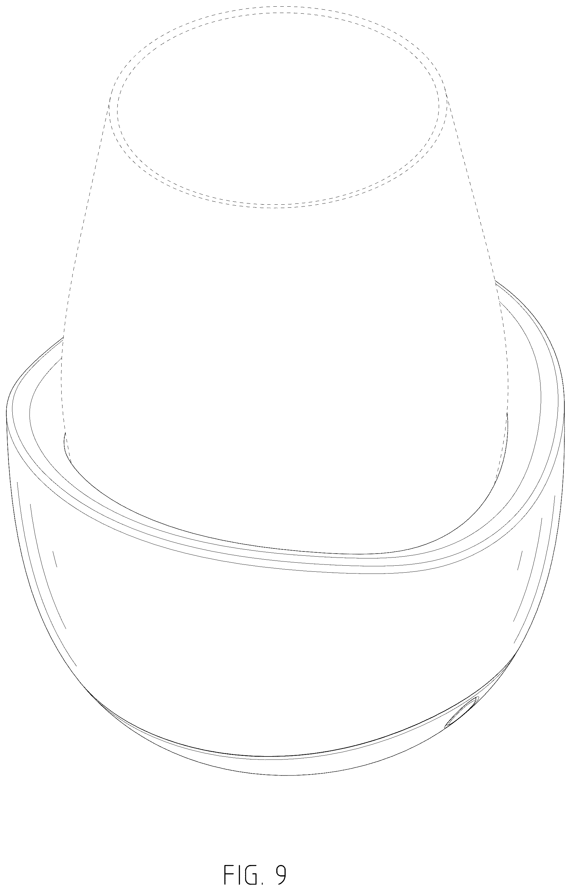 Patent USD1077585 Figure 9 – Wine glass chiller