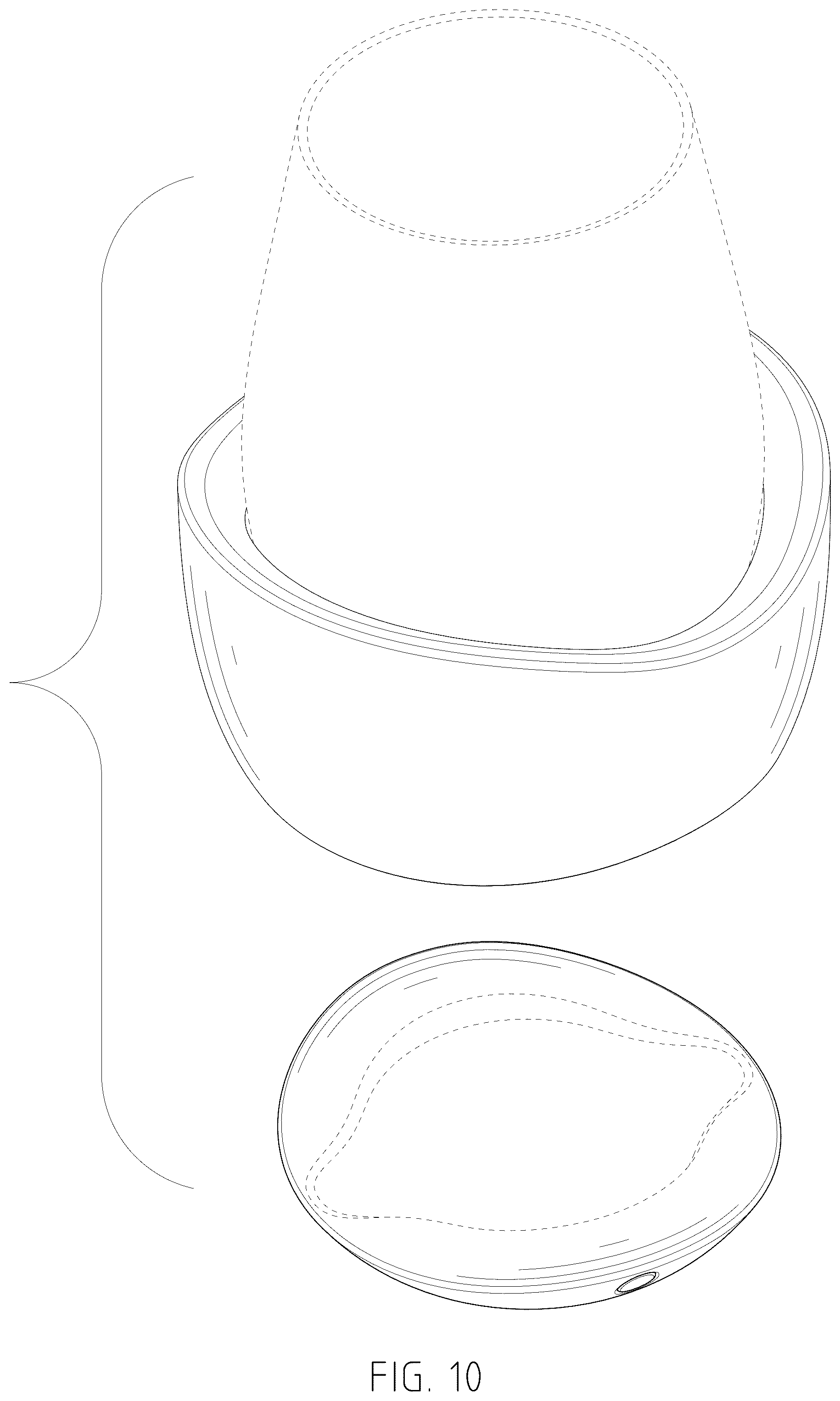 Patent USD1077585 Figure 10 – Wine glass chiller