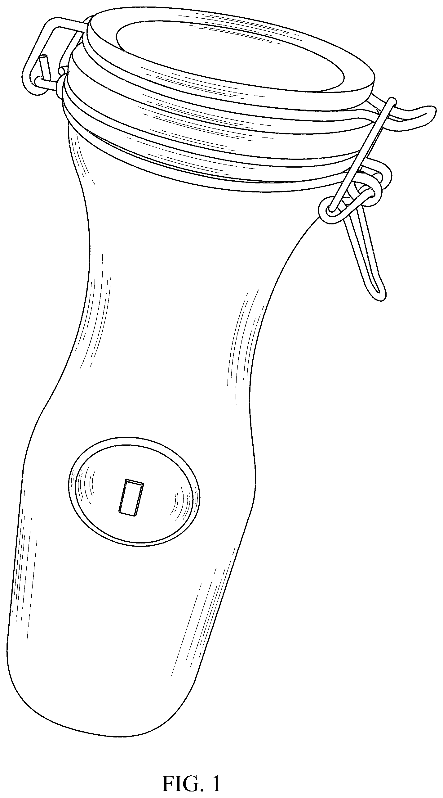 Patent USD1077587 Figure 1 – Bottle