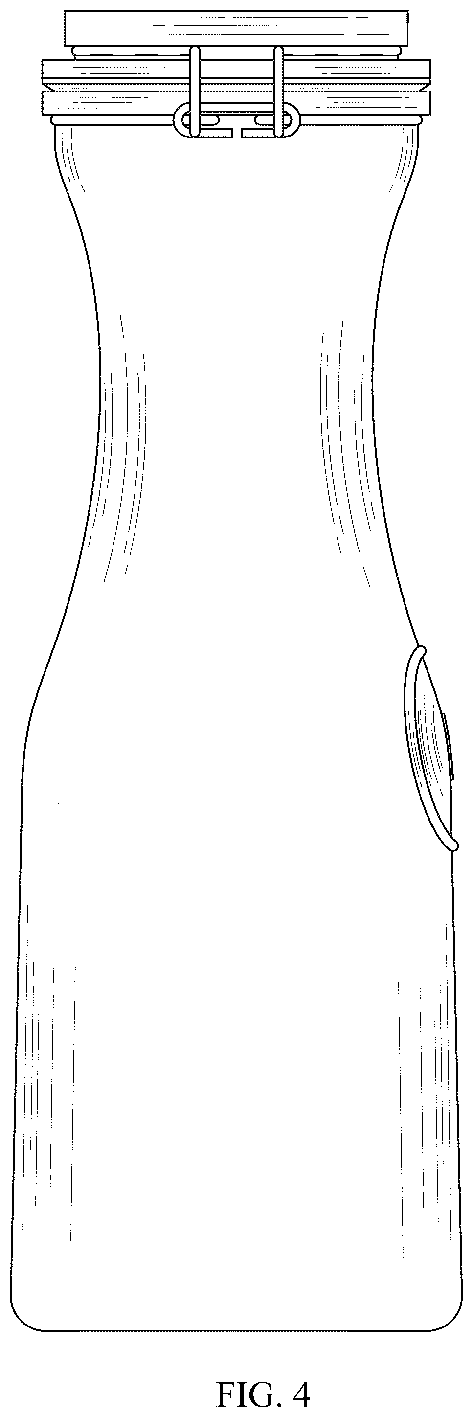 Patent USD1077587 Figure 4 – Bottle