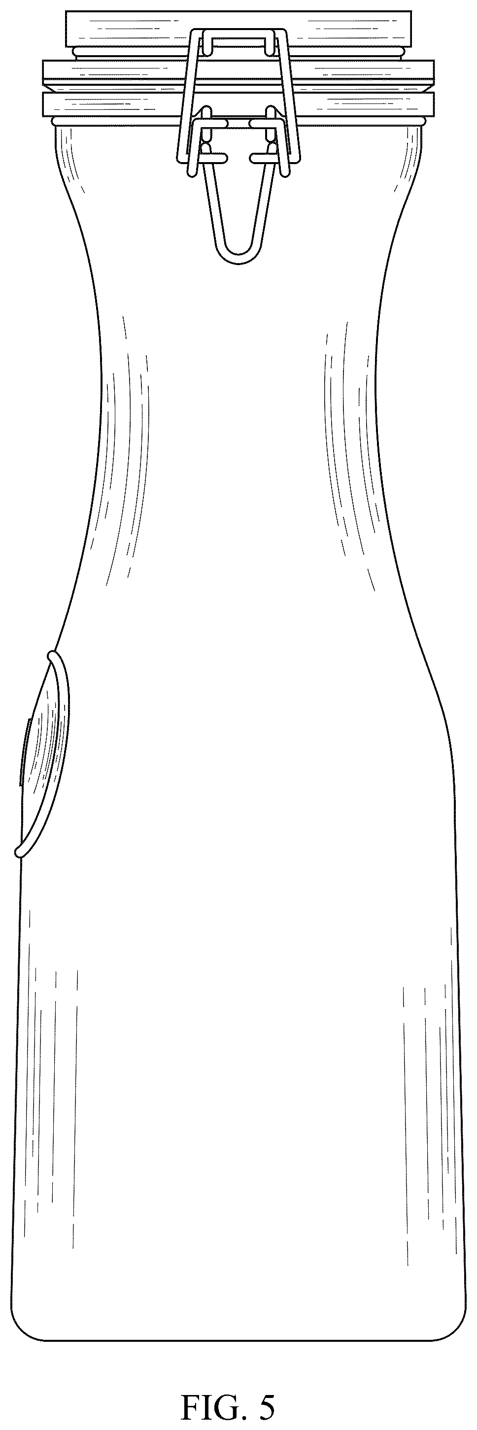 Patent USD1077587 Figure 5 – Bottle