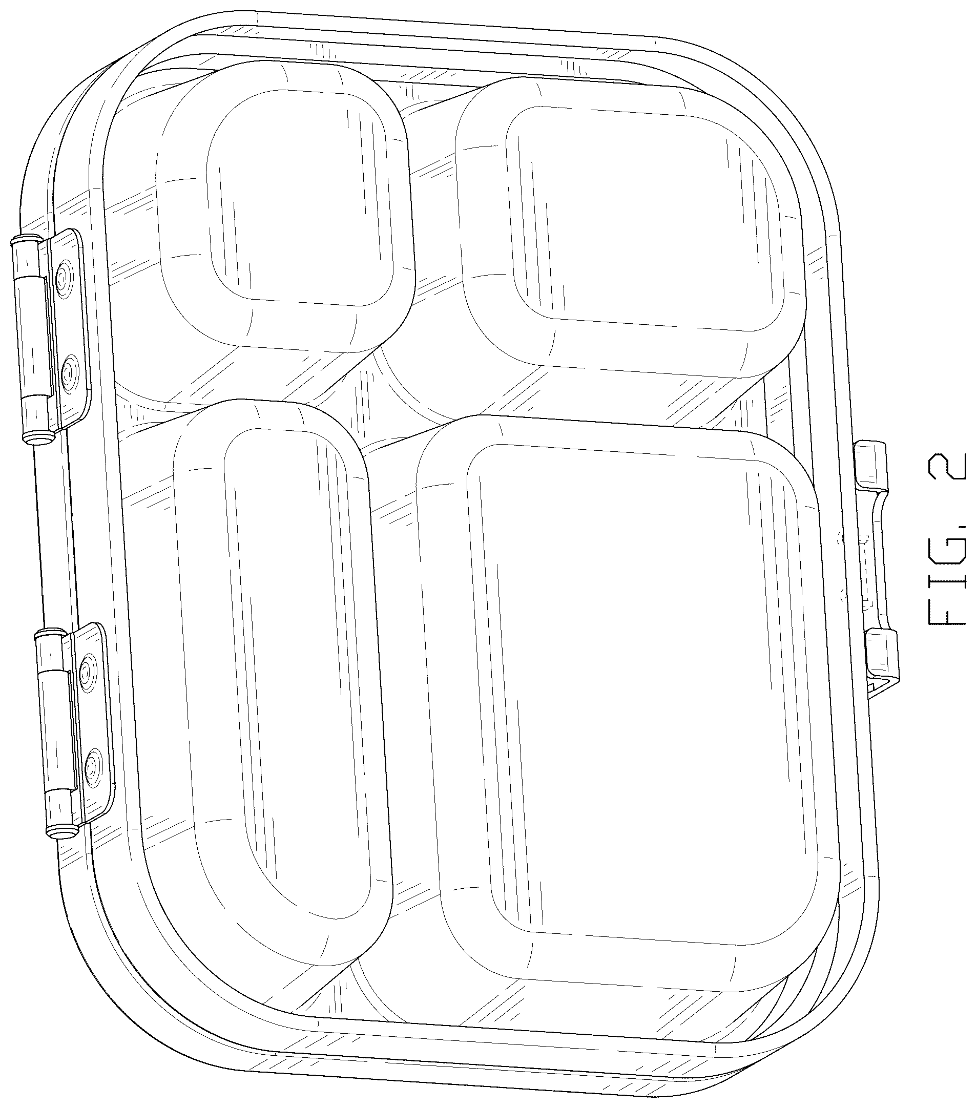 Patent USD1077588 Figure 2 – Lunch box