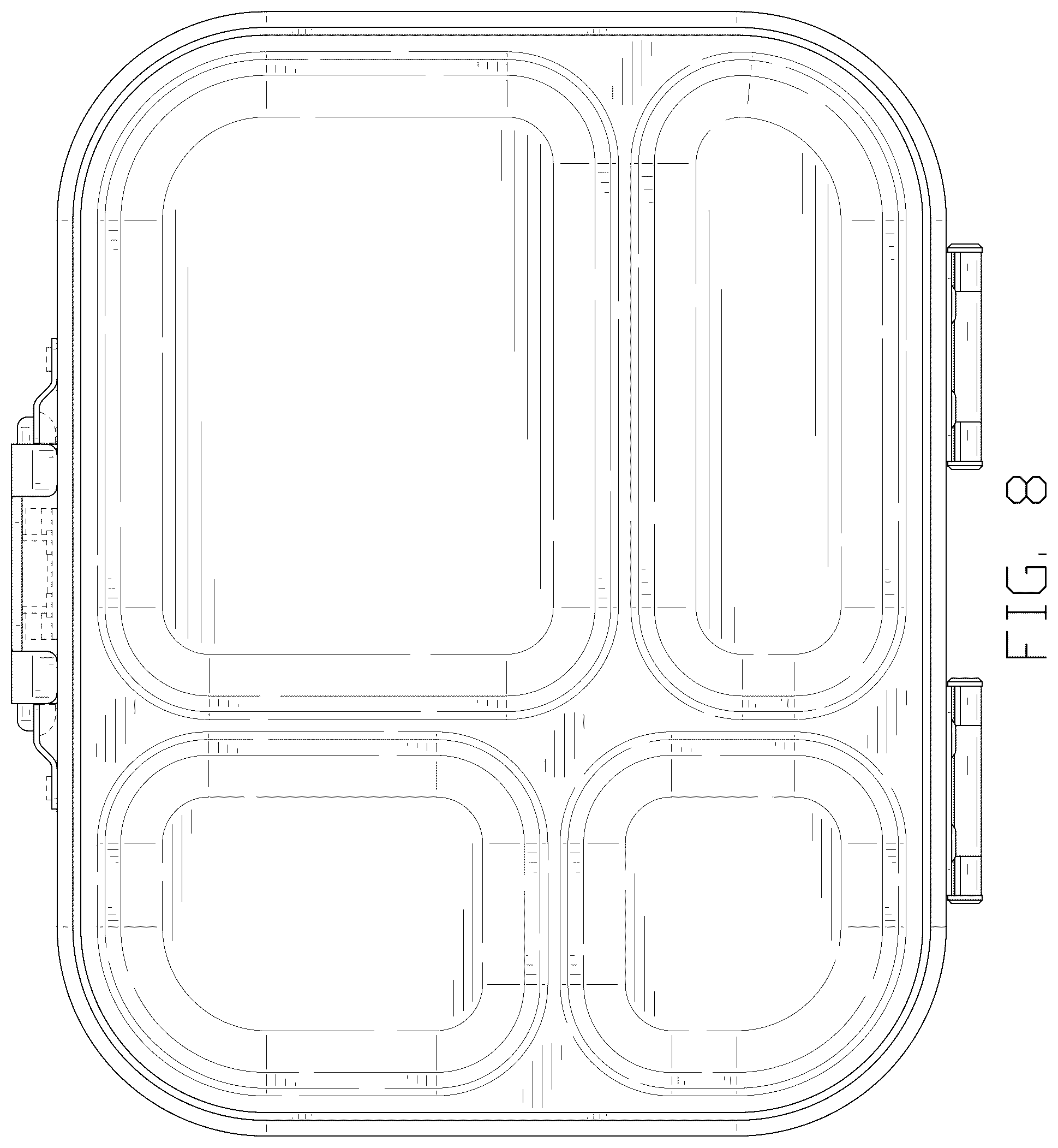 Patent USD1077588 Figure 8 – Lunch box
