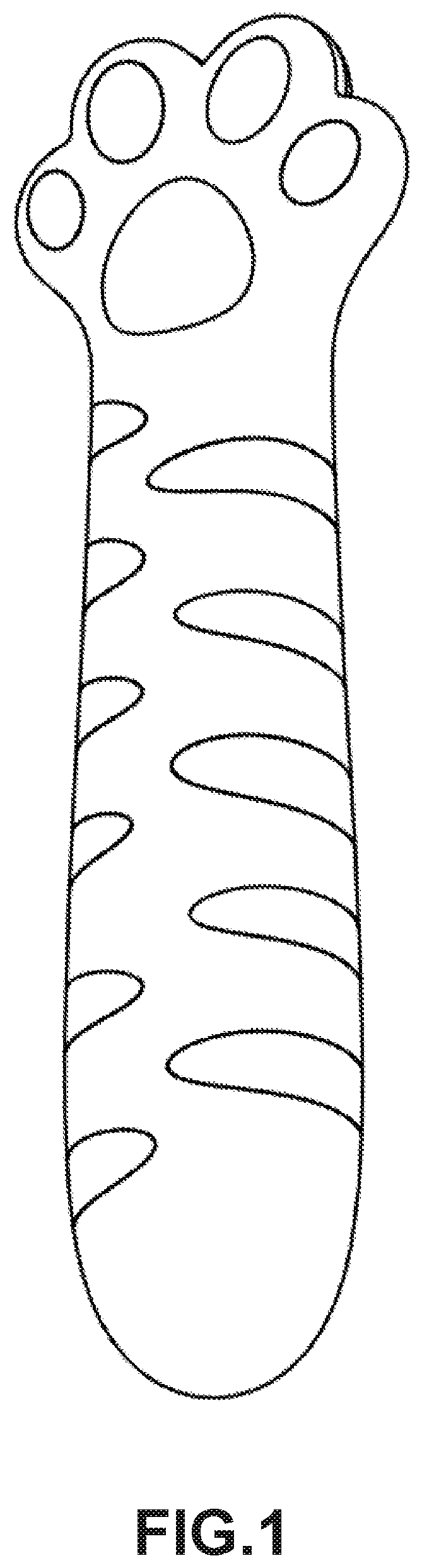 Patent USD1077590 Figure 1 – Handle for a kitchen knife