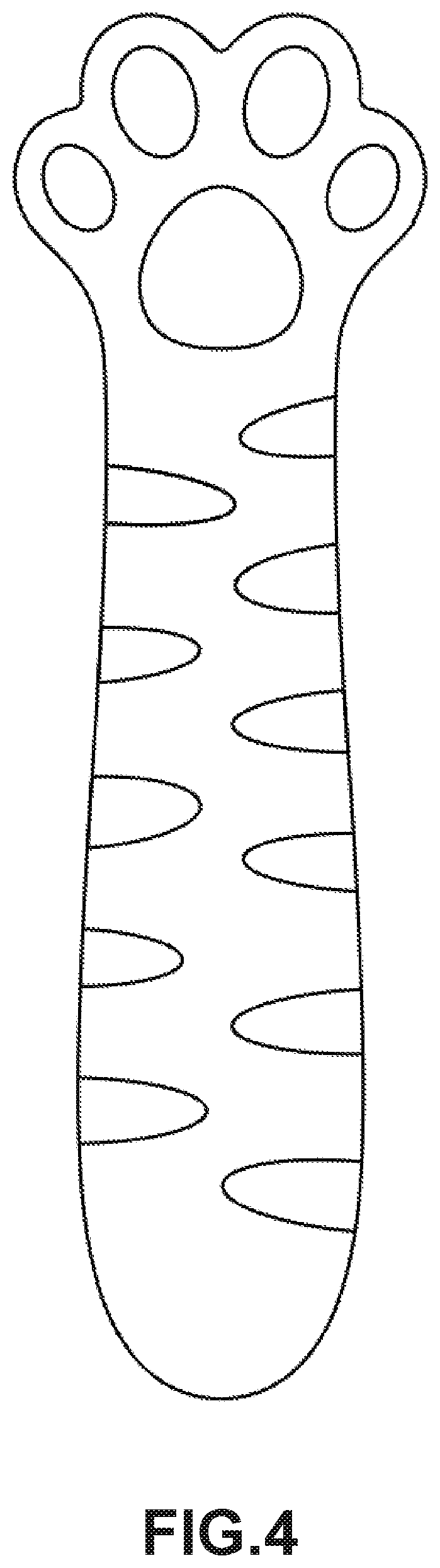Patent USD1077590 Figure 4 – Handle for a kitchen knife