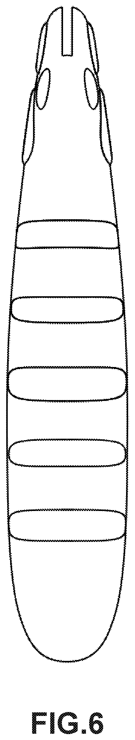 Patent USD1077590 Figure 6 – Handle for a kitchen knife