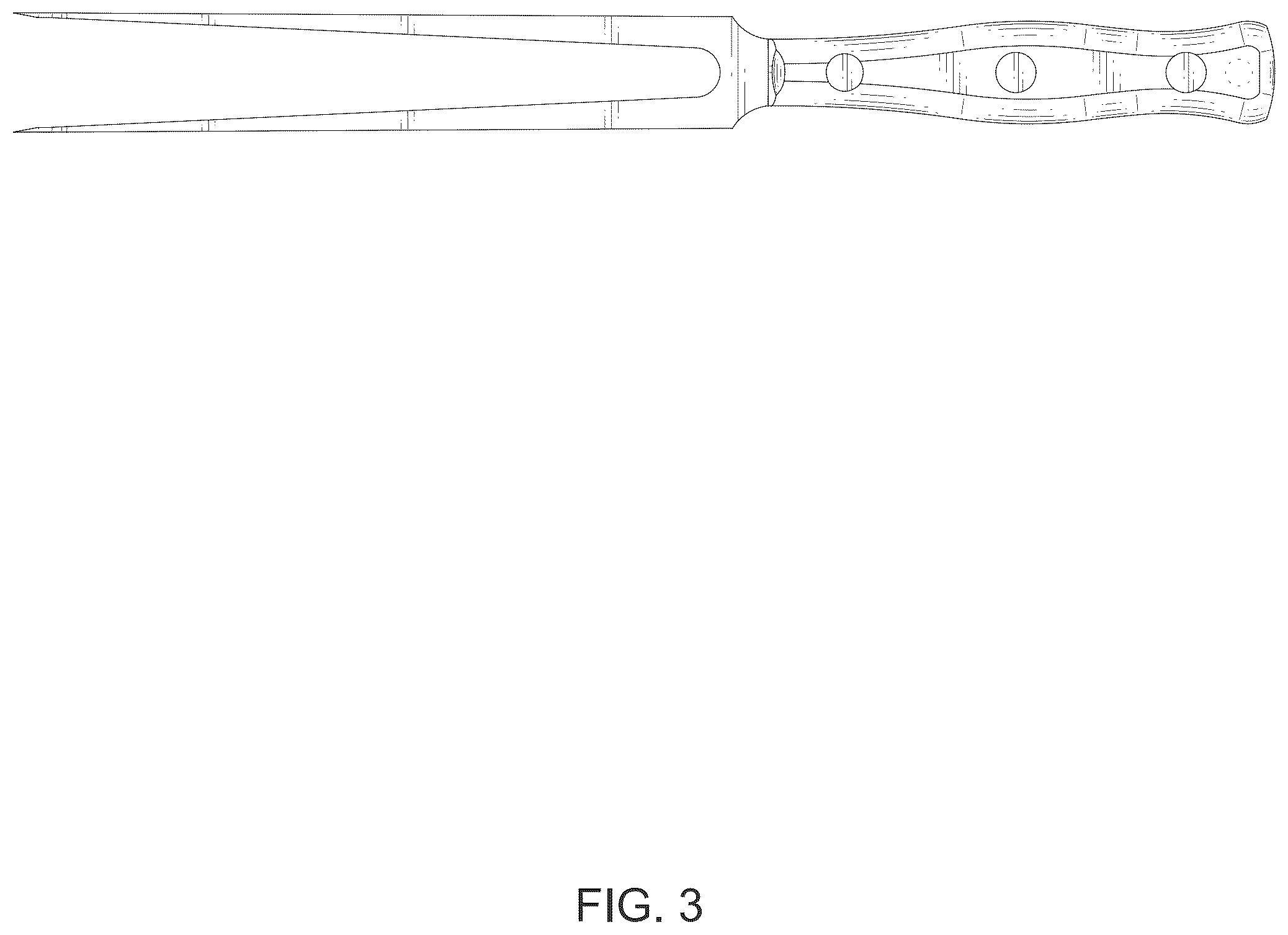 Patent USD1077593 Figure 3 – Meat fork