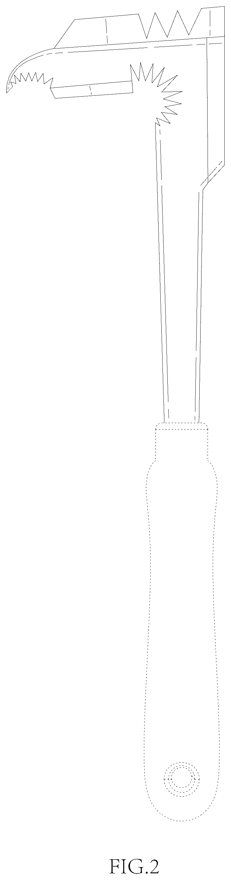 Patent USD1077595 Figure 2 – Crack weeder