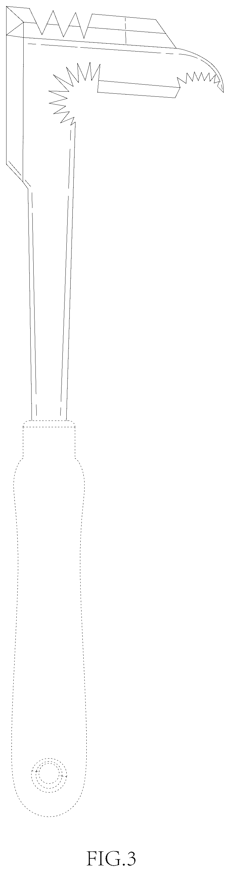 Patent USD1077595 Figure 3 – Crack weeder