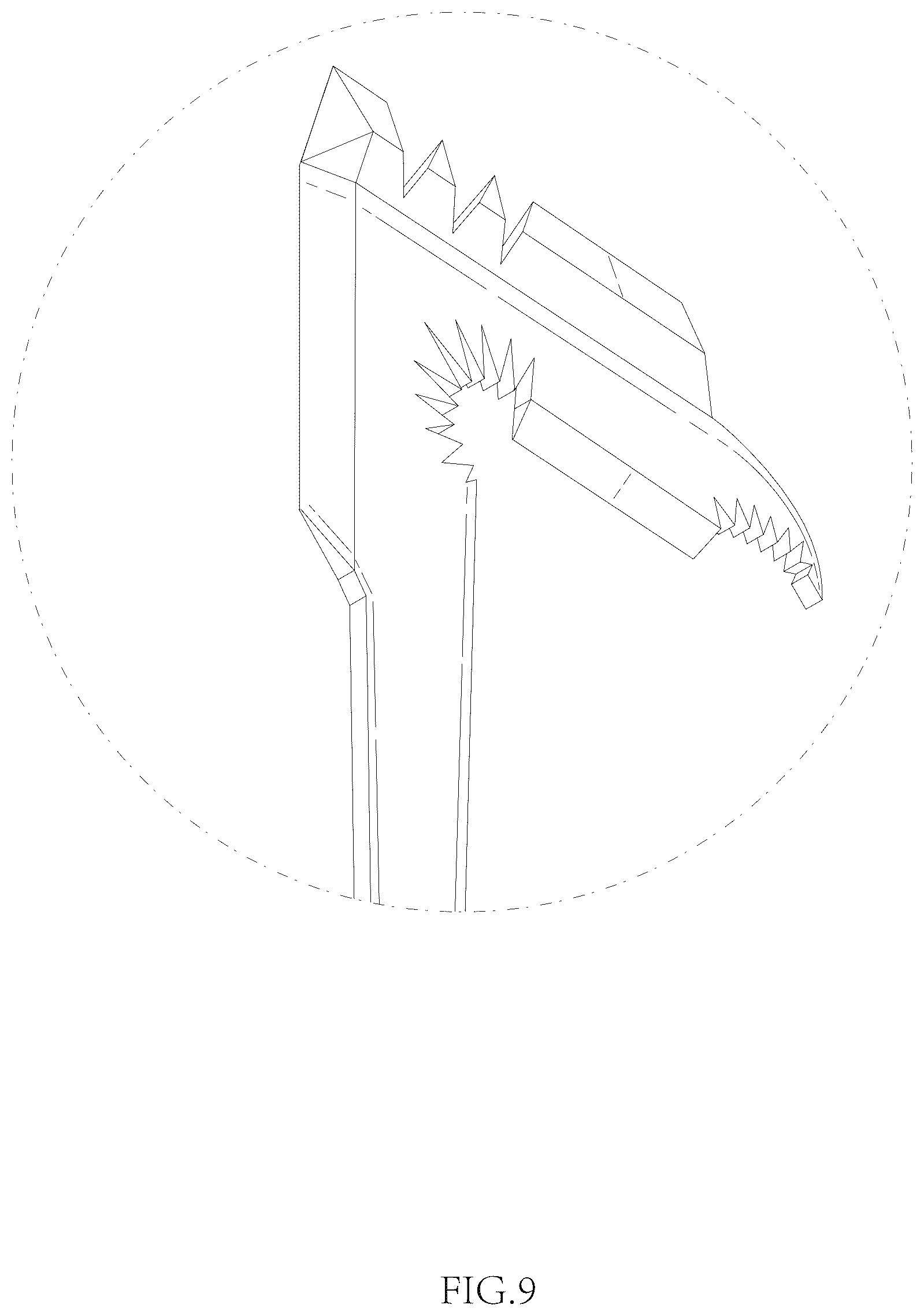 Patent USD1077595 Figure 9 – Crack weeder