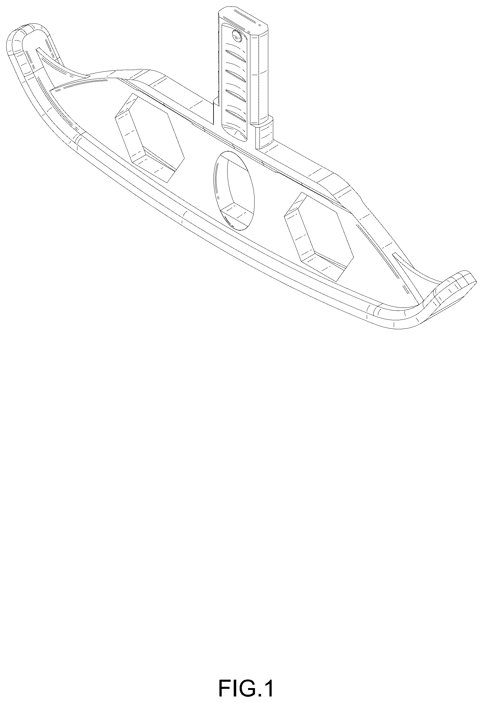Patent USD1077596 Figure 1 – Grass trimmer wheel attachment