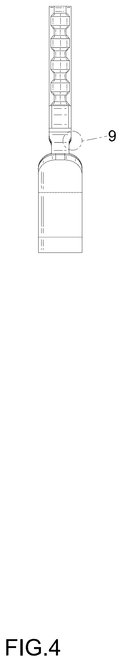 Patent USD1077596 Figure 4 – Grass trimmer wheel attachment