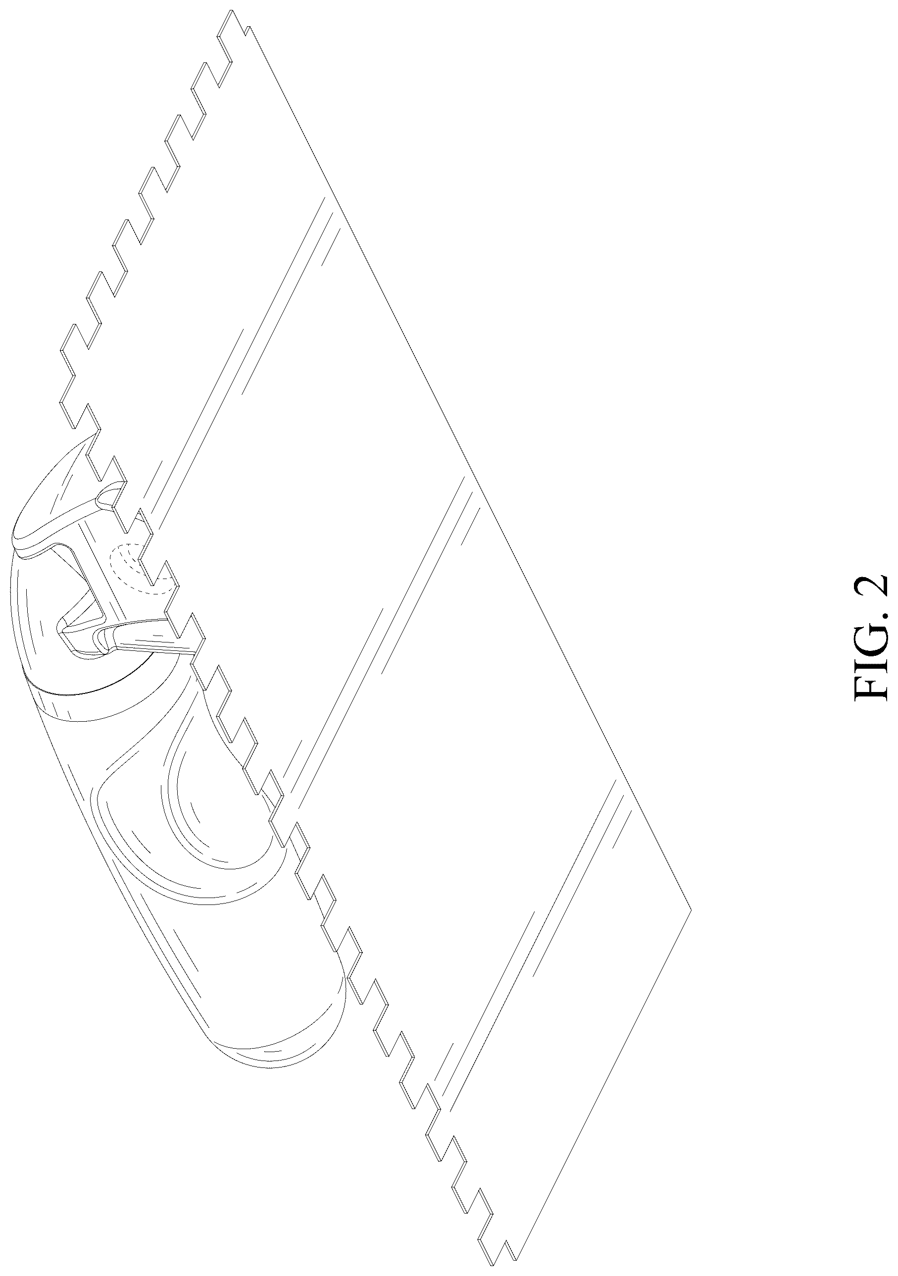 Patent USD1077597 Figure 2 – Trowel
