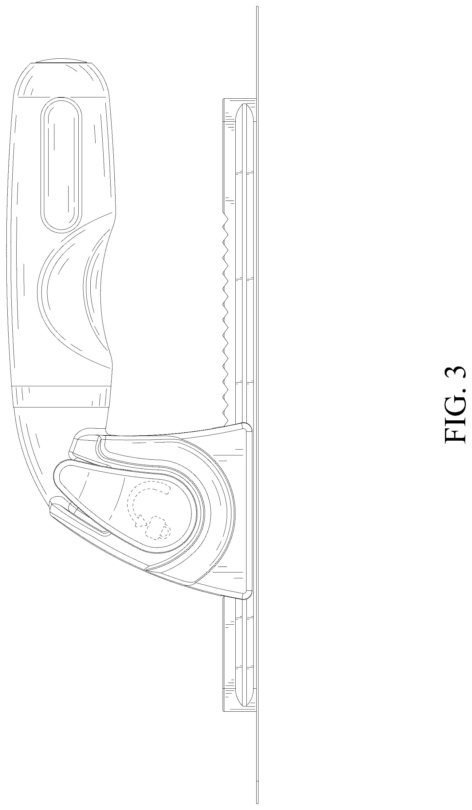 Patent USD1077597 Figure 3 – Trowel