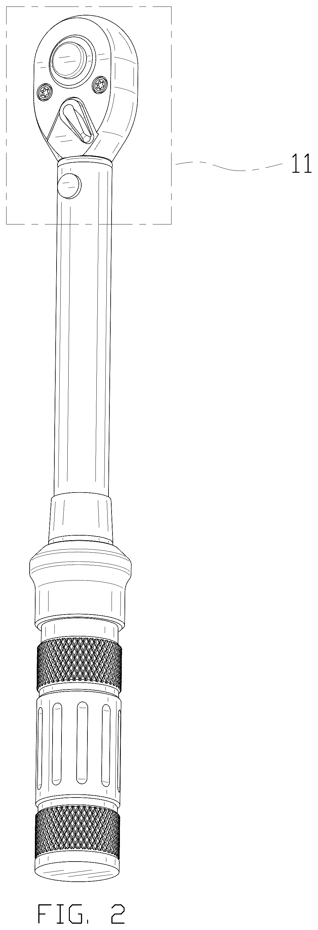 Patent USD1077600 Figure 2 – Torque wrench