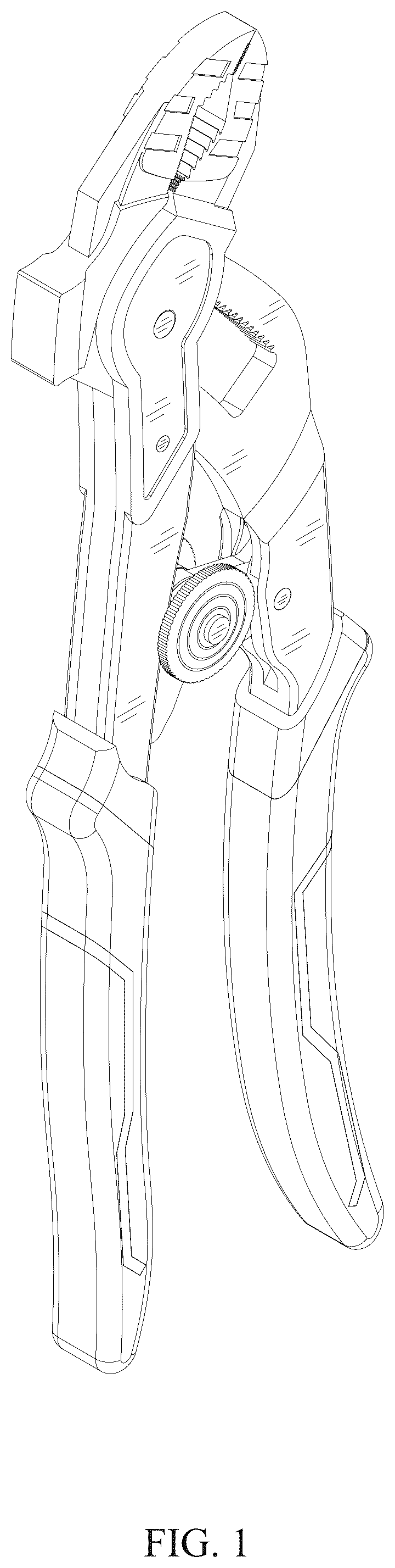 Patent USD1077607 — Water pump pliers — Figure 1