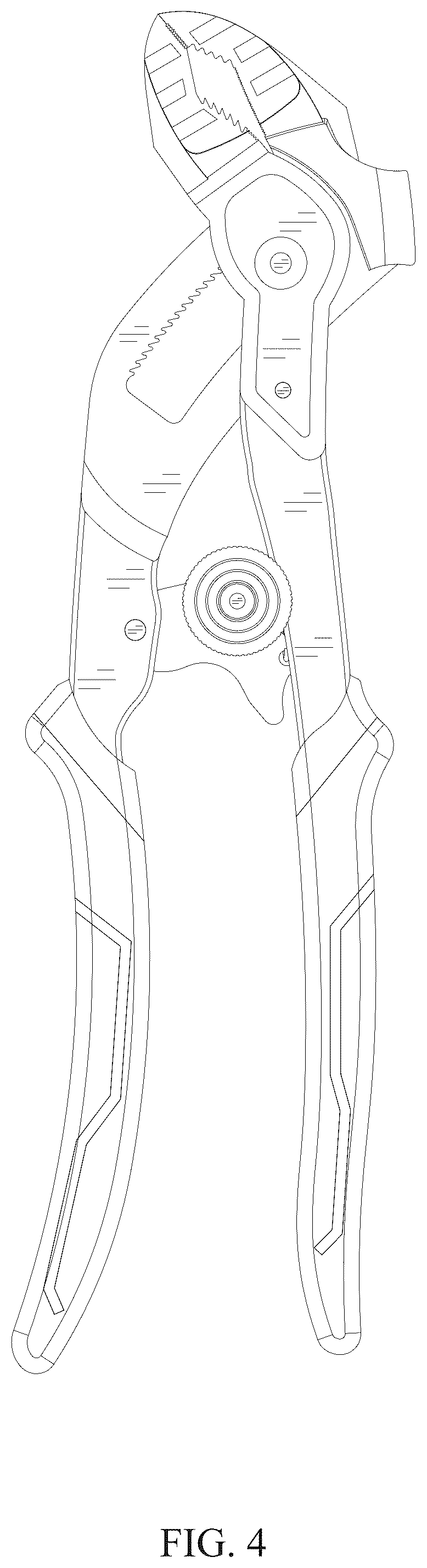 Patent USD1077607 Figure 4 – Water pump pliers