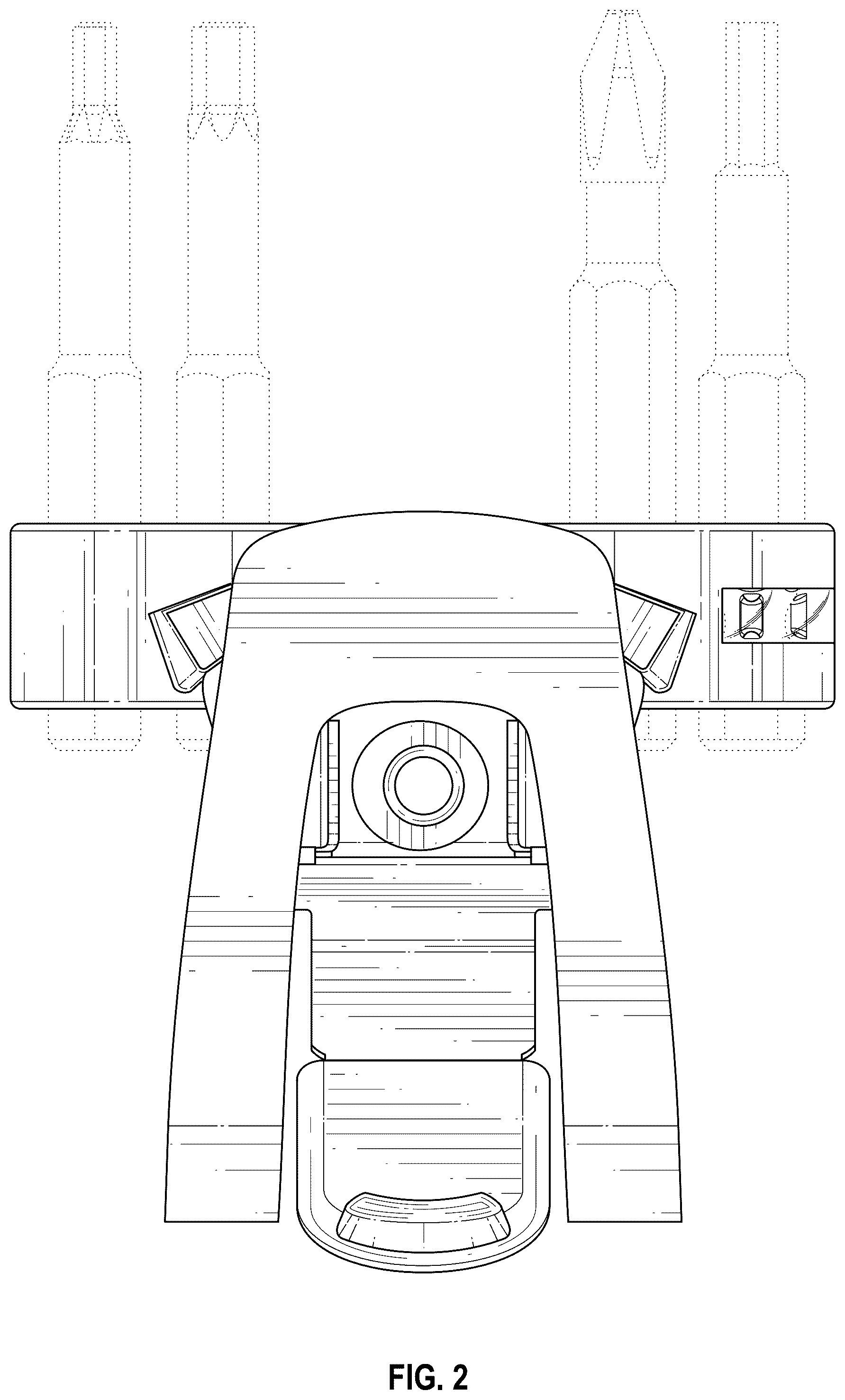 Patent USD1077609 Figure 2 – Tool clip