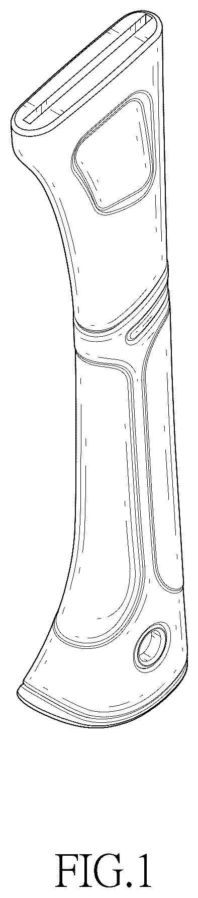 Patent USD1077611 Figure 1 – Garden knife handle