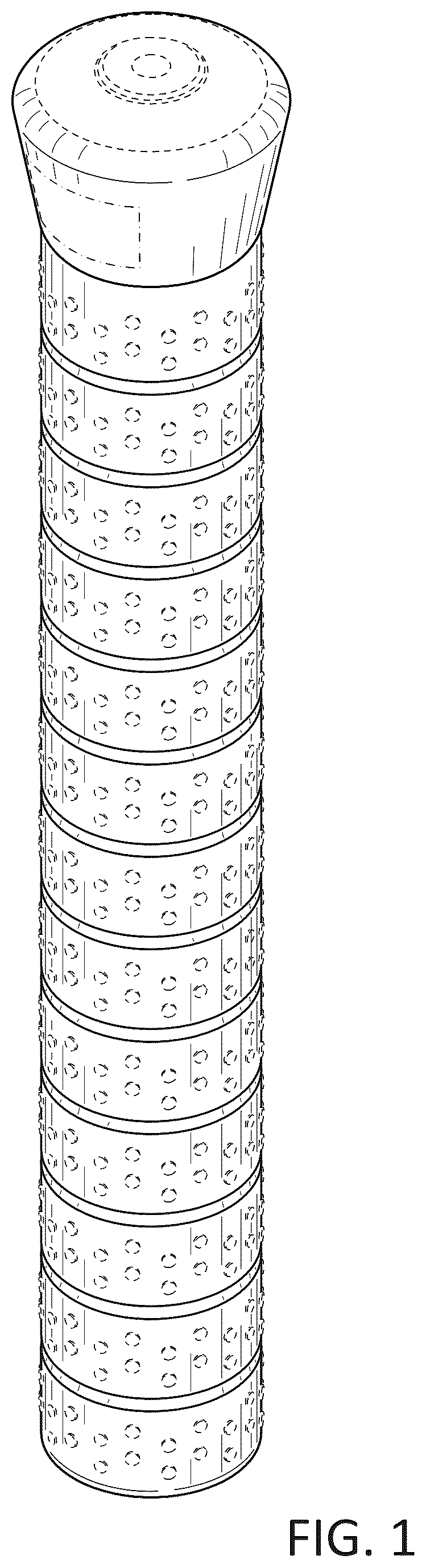 Patent USD1077612 Figure 1 – Handle grip
