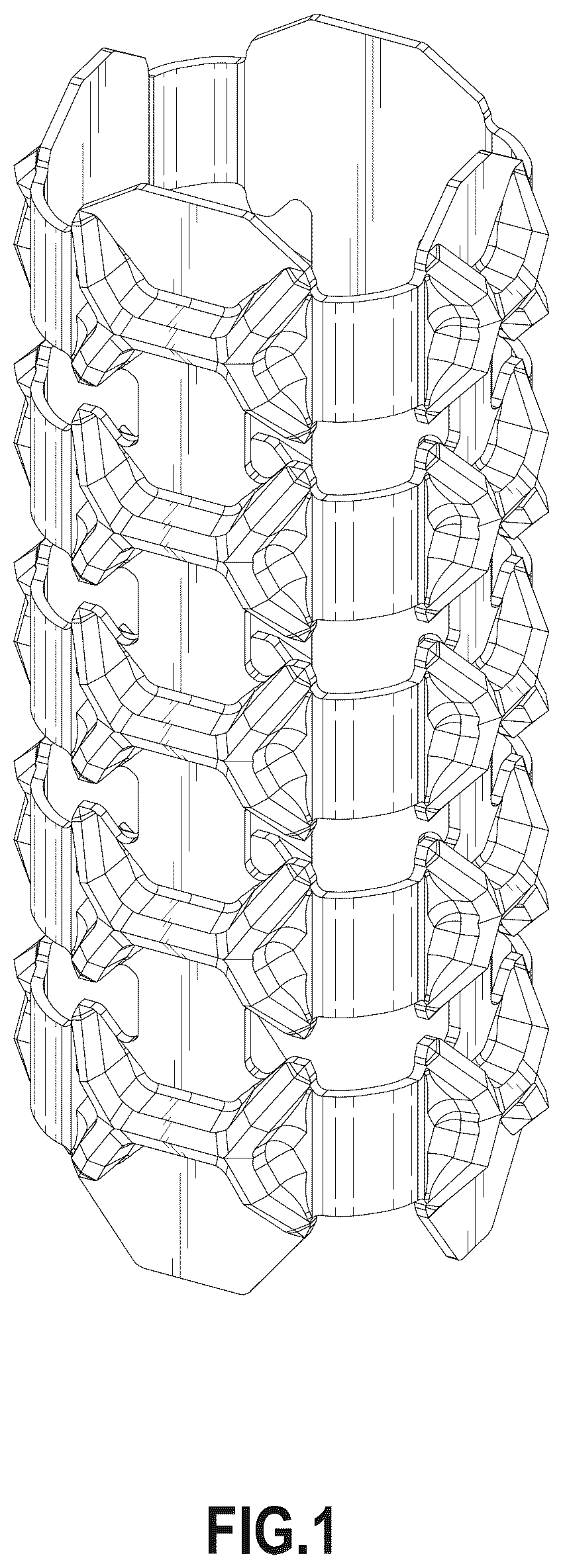 Patent USD1077614 Figure 1 – Adaptable grip