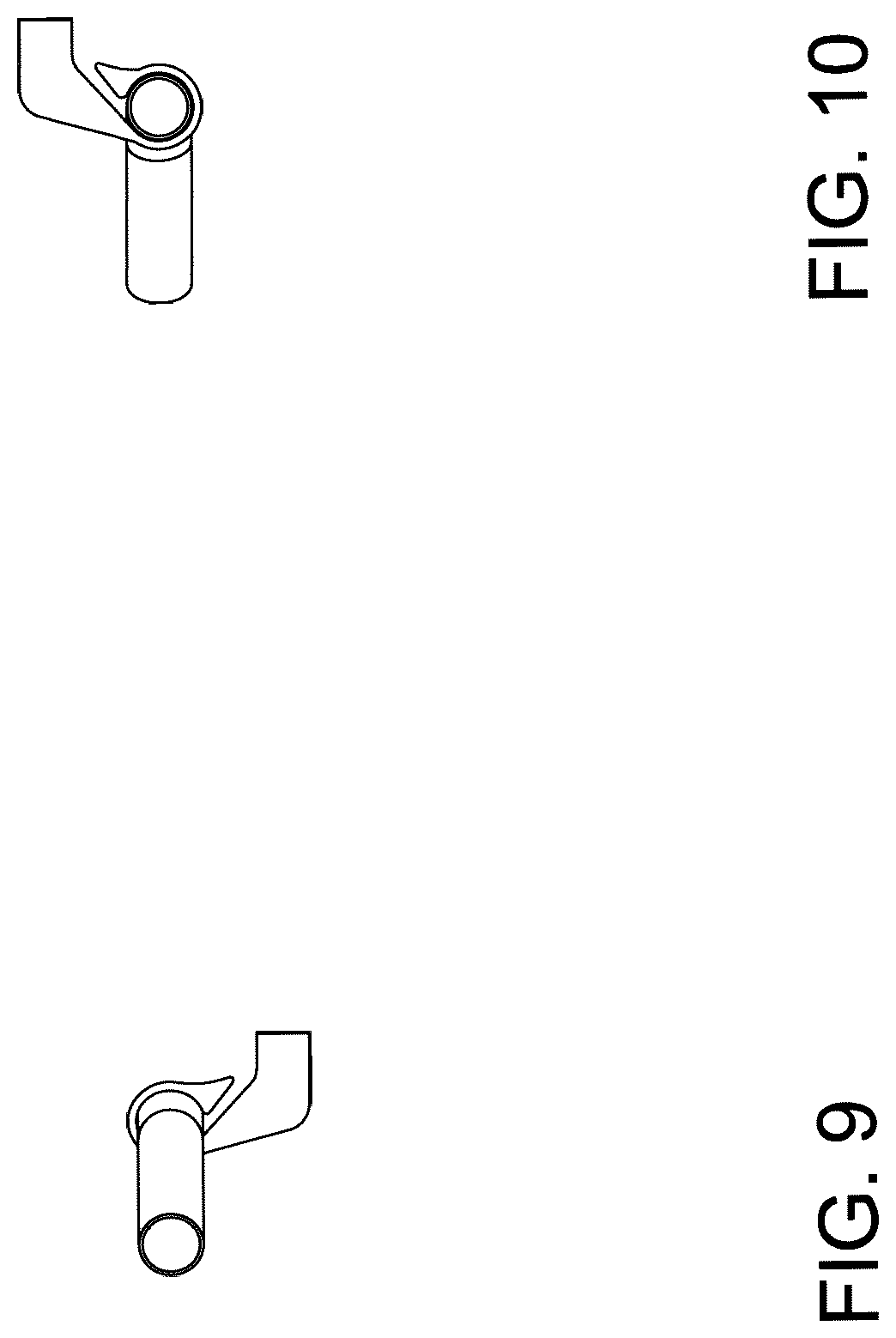 Patent USD1077615 Figure 3 – Adjustable and configurable bent door pull assembly