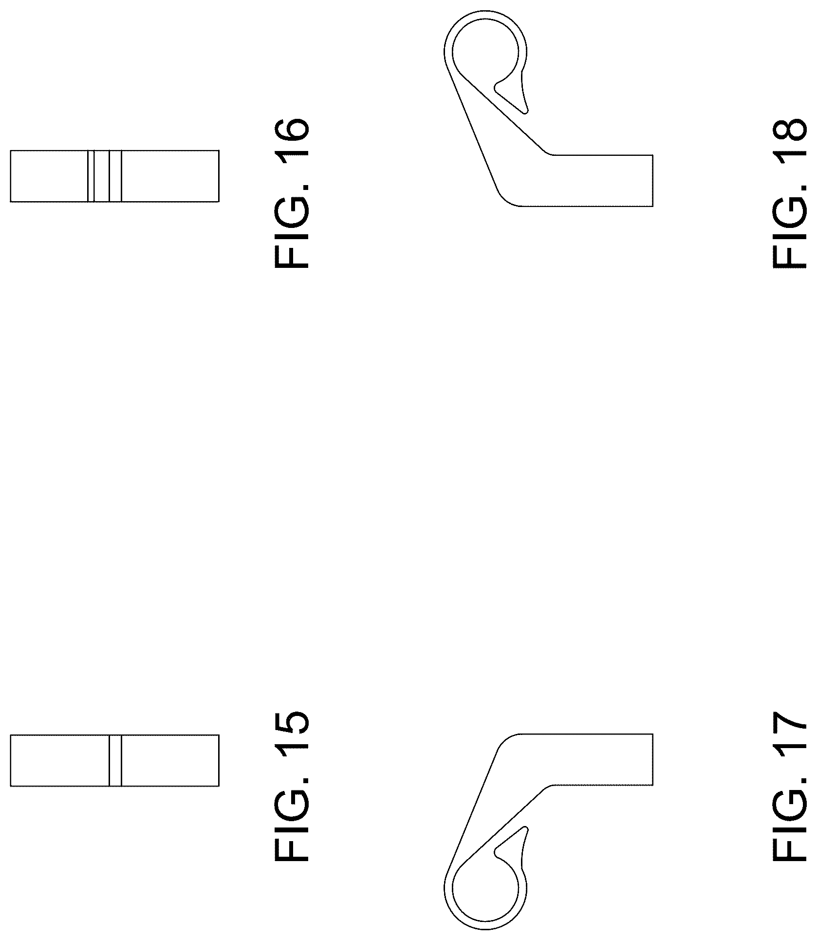 Patent USD1077615 Figure 5 – Adjustable and configurable bent door pull assembly